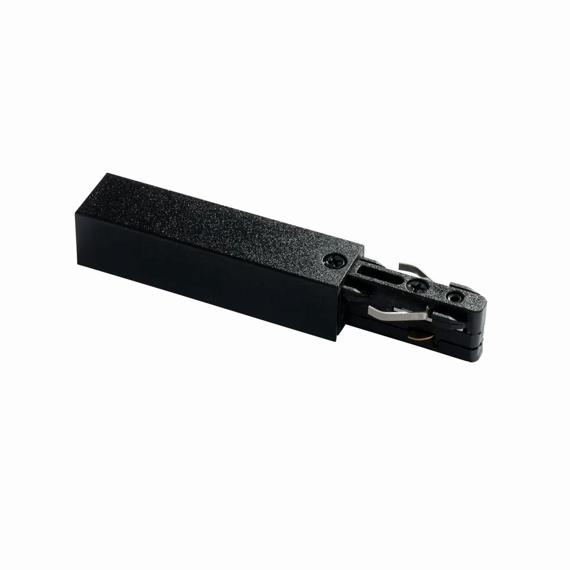 QAZQA Alimentatore per binario monofase nero - Slimline