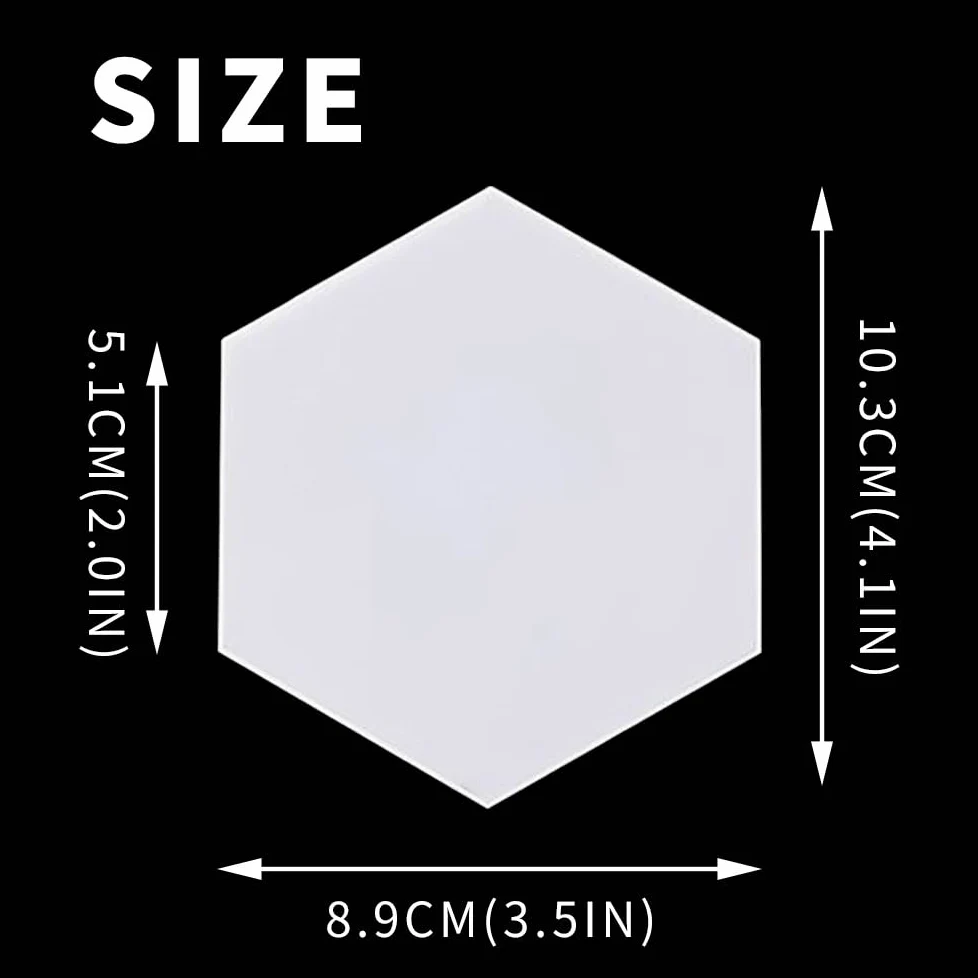 Ulalaza 7PCS LED Esagonale Applique Da Parete A Nido D'ape Luci Notturne FAI DA TE Modulare Sensibile Al Tocco Lampade Assemblaggio di Geometria Creativa per Home Office Hotel Bar