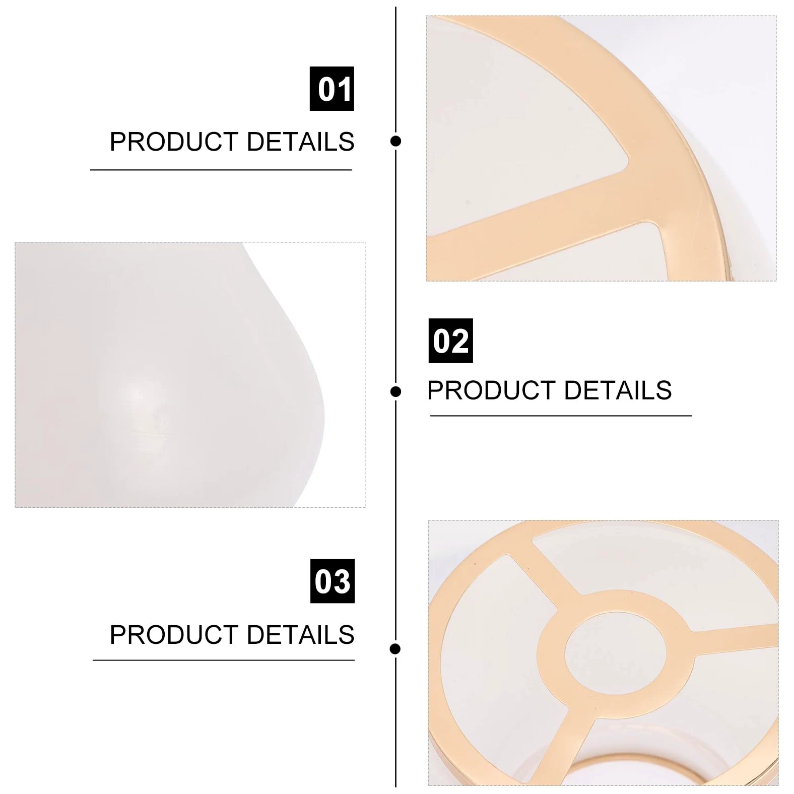TIDTALEO Paralume in Vetro Bianco per Lampada da Interno E14 Coprilampada Piccolo Foro 3 CM Sostituzione Vetro per Lampada da Soffitto e Applique Accessorio Illuminazione Casa