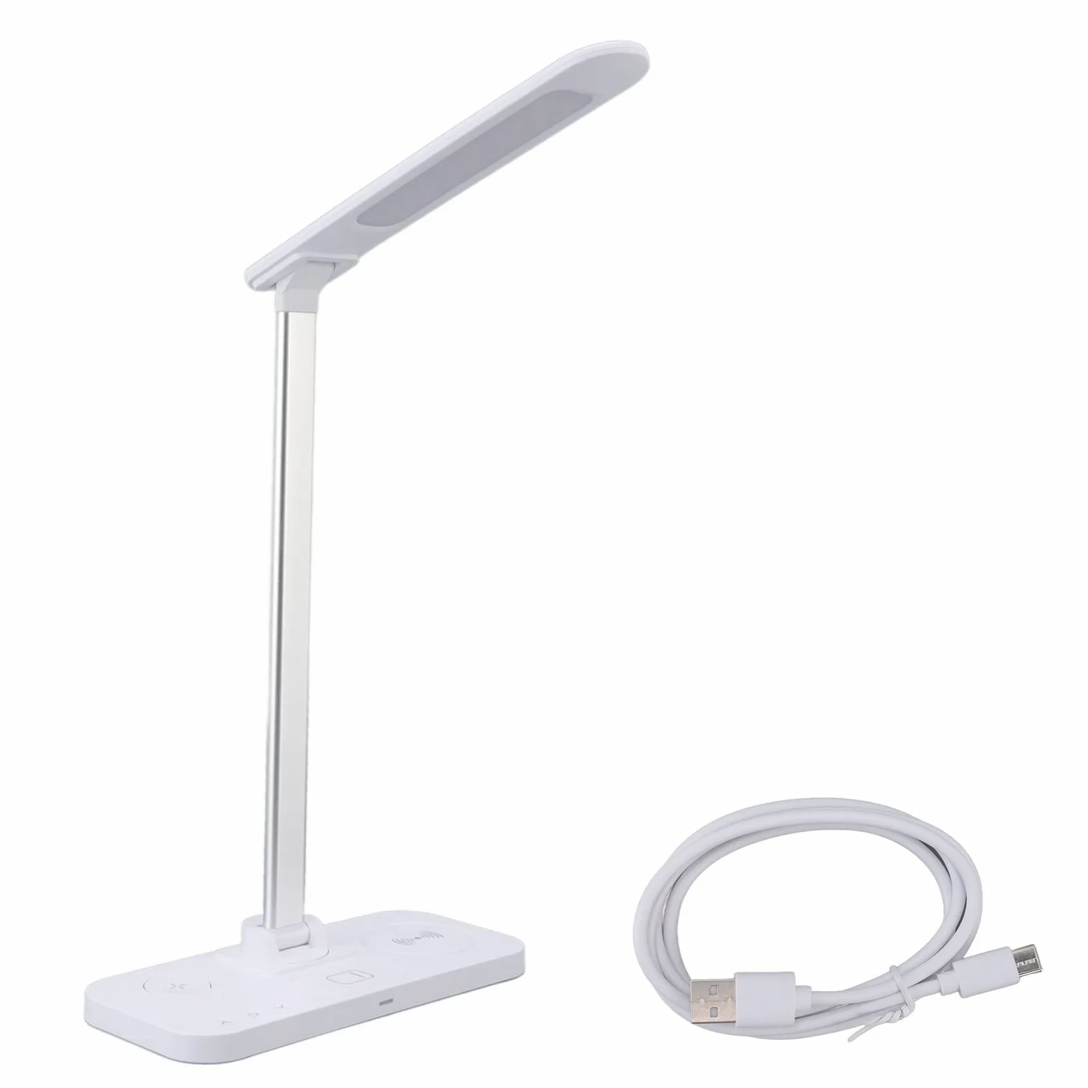 Greensen Lampada Scrivania di Ricarica Wireless, Spia Lampada Tavolo con Caricatore Rapido 15 W -addempiede a 3 Temperature di Colore per i Prodotti