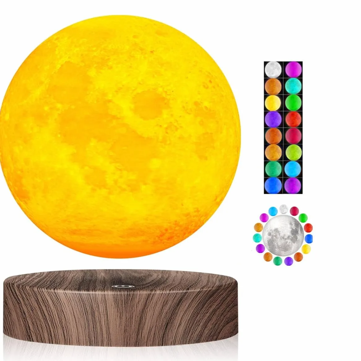 Lampada lunare levitante,Lampada lunare galleggiante 3D LED Magnetico, Regali di Natale per Bambini Lover Friends Office Home Decor-6inch