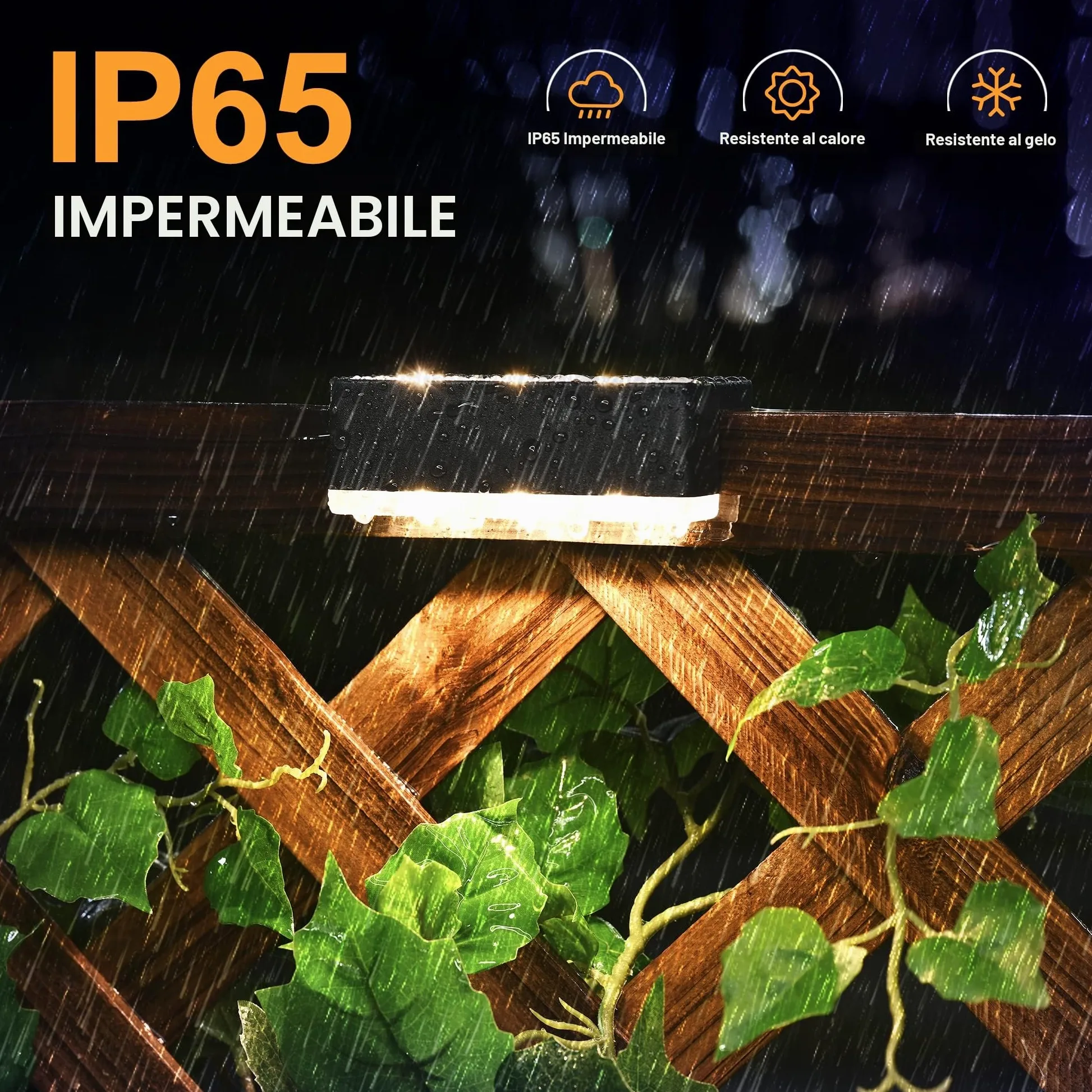 Solpex Lampade solari per esterni, 12 pezzi, luce bianca calda, luci solari impermeabili, illuminazione a LED per scale esterne, decorazione