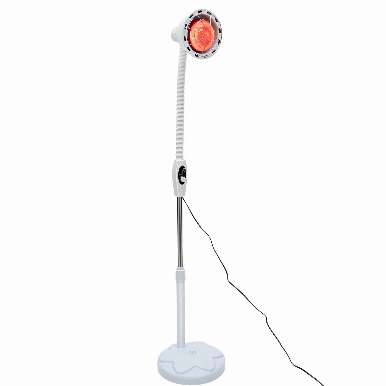 Lampada termica da 275 W, luce rossa a infrarossi, lampada da terapia con supporto per schiena, collo, spalle, ginocchia, mani e articolazioni