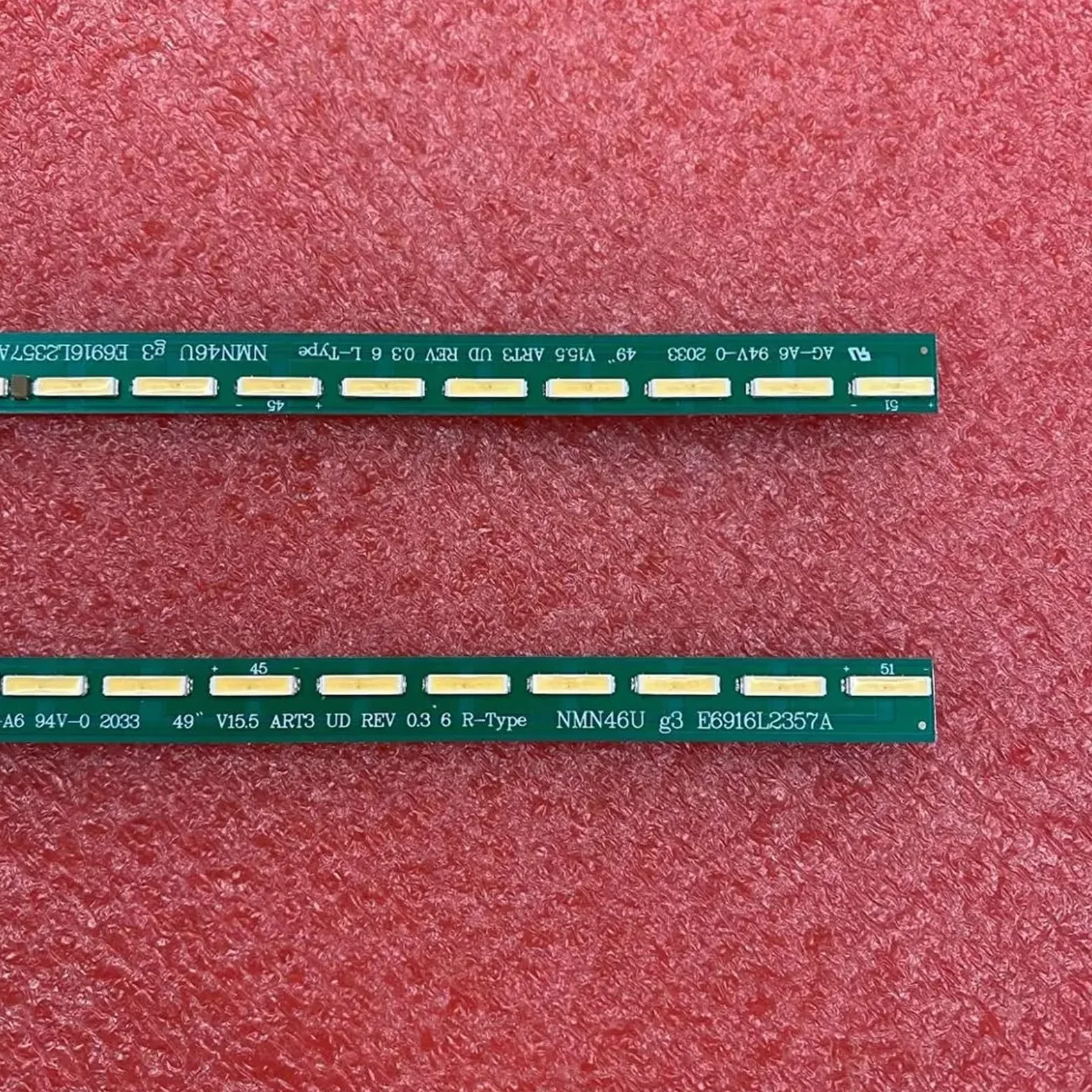 Striscia di retroilluminazione a LED LED Compatibile for TV 49UF6800 49UF6430 49UF6490 49UF770V 49UF680V 49UF7707 6922L-0151A 401-1 V15 49 UHD V15.5 ART3 UD(5 Kit for 5 TV)