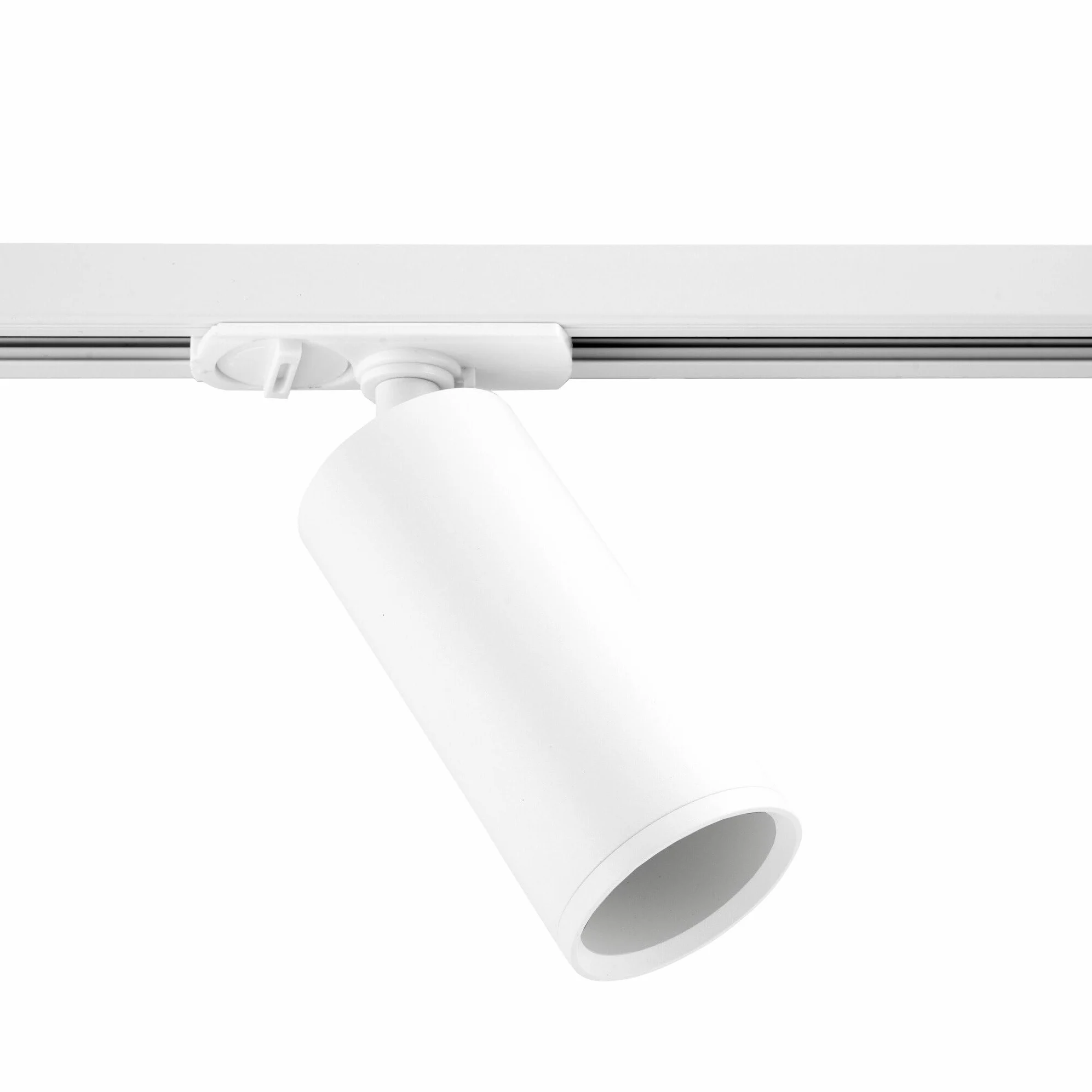 Ledvion - Faretto a Binario, Binario Monofase, Solo illuminazione del binario, Bianco, 1x spot GU10 orientabili, Plafoniera led soffitto, lampadario cucina, faretti led, plafoniera moderna
