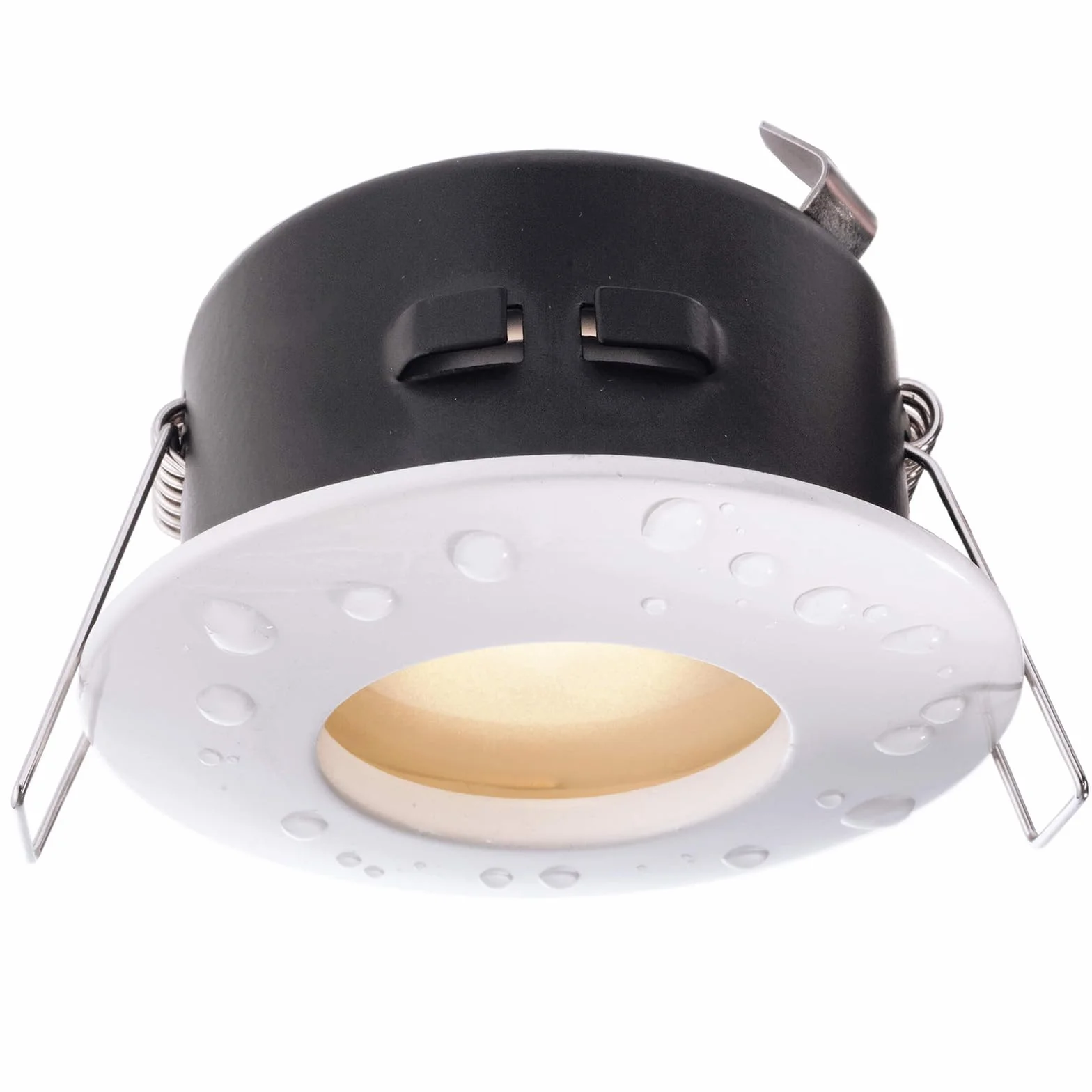 [Kit professionale 2 Faretti LED RGBW IP65 24V] Kit 2pz led 6x2w 12w cromoterapia box doccia sensoriale bagno turco sauna IP65 RGB 24V faretti incasso Dimmerabile giochi luce effetti (bianco)