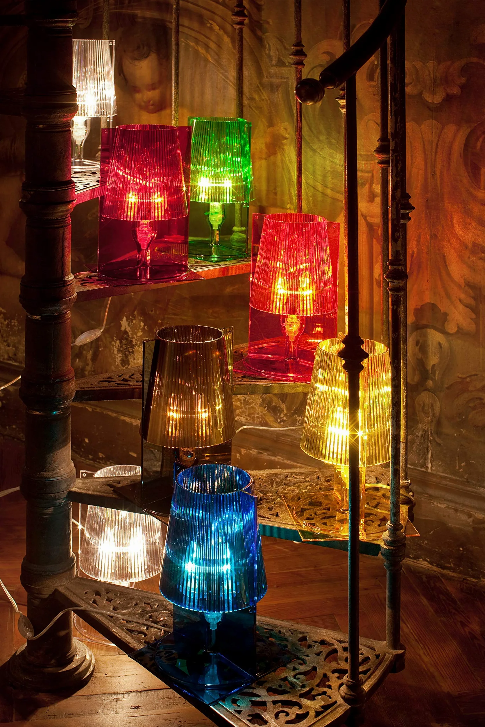 Kartell Take Lampada da Tavolo, Trasparente, Cristallo
