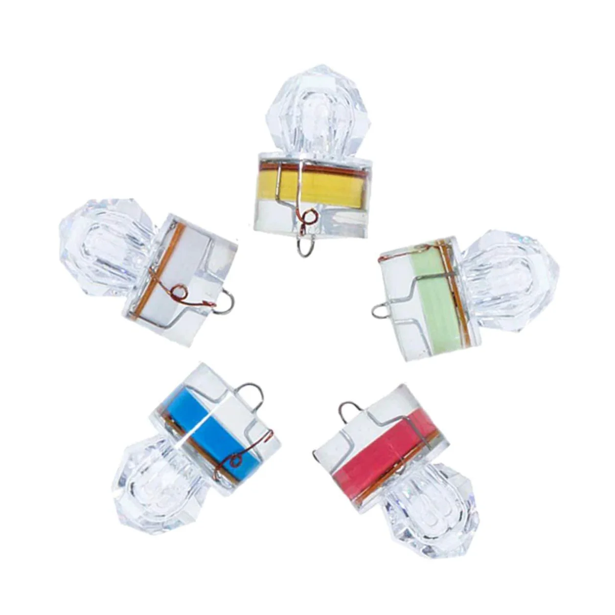 Yardwe 10 Pezzi Luce di Pesca Subacquea LED Richiamo di Pesca Luce Notturna Luce di Notte Attrezzi da Pesca di Notte Luci da Pesca per di Notte Lampada da Pesca Luce Subacquea Richiamo