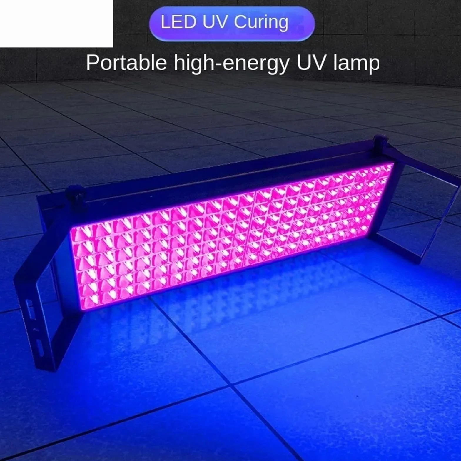 Lampada uv resina, Lampada for polimerizzazione UV ad alta resistenza 395nm 405nm 365nm LED Olio verde Stampa 3D Pasta acrilica Riparazione Colla for resina fai da te Colla for pellicola(405nm,600W)