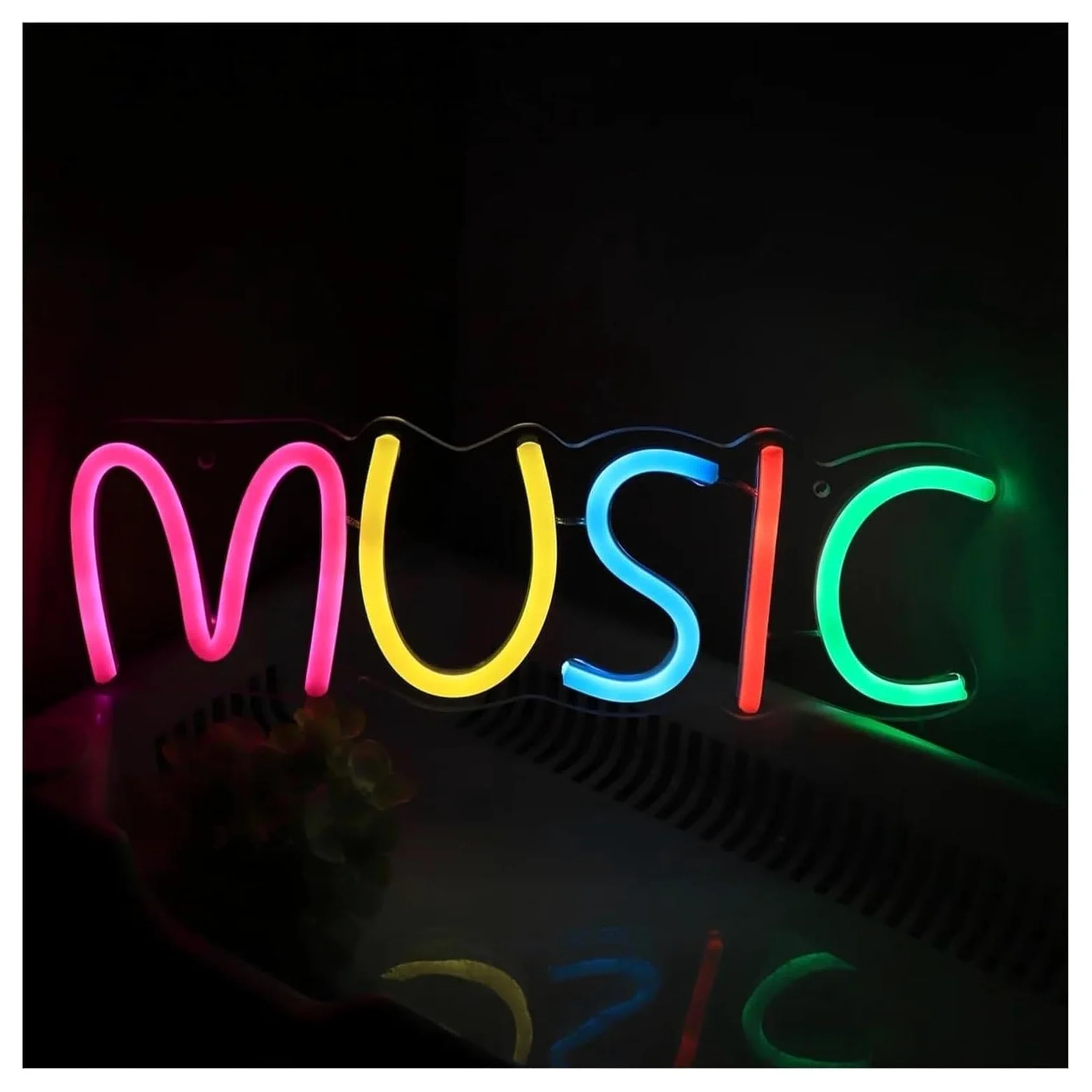 insegna Luminosa al Neon Insegna al Neon Musica Colorata, per Feste, Pub, Club, Negozi, Decorazioni per Compleanni