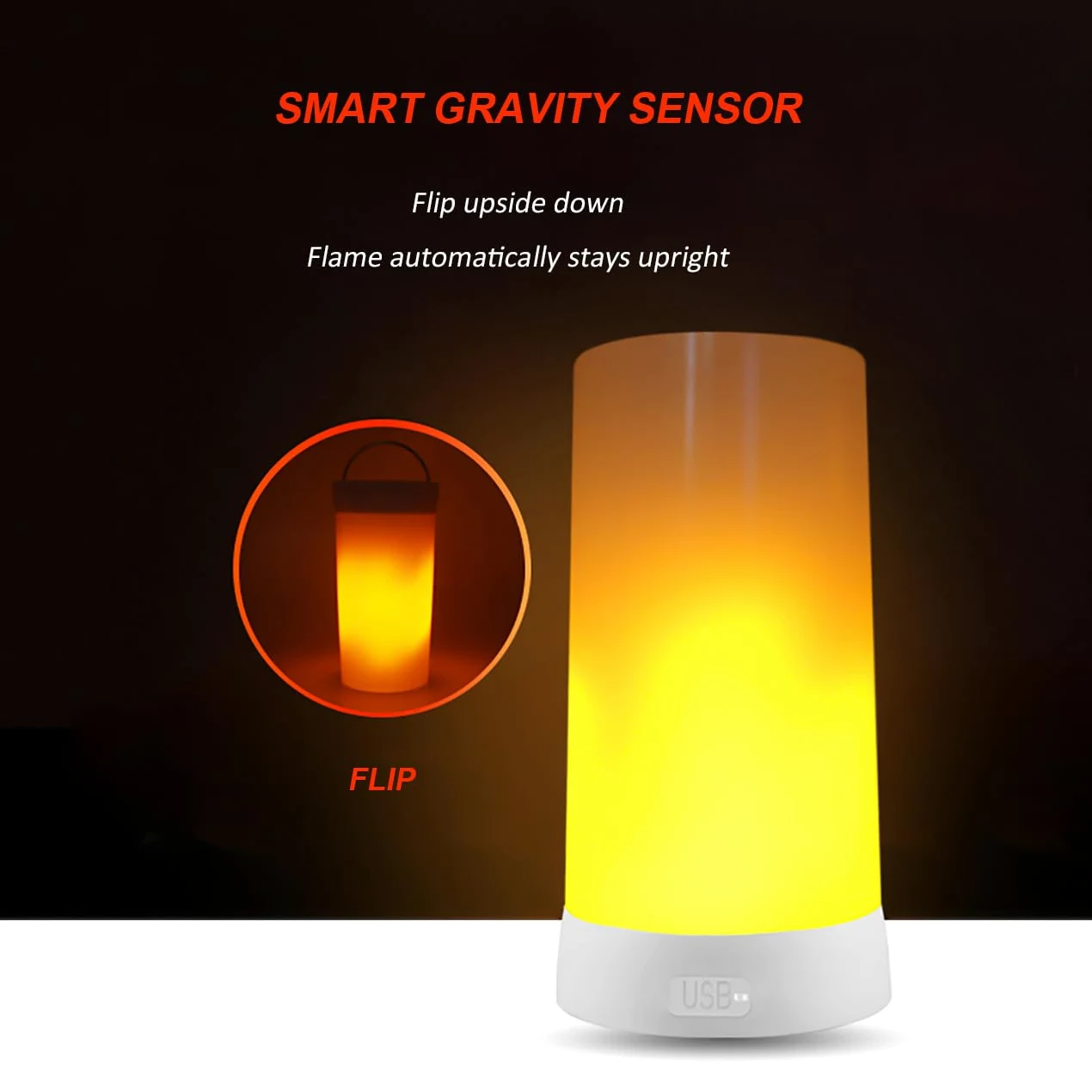 Lampada Effetto Fiamma, Lampada a Fiamma a LED Ricaricabile Tramite USB Impermeabile Luce Notturna a Fiamma con Base Magnetica e Ganci in Metallo per Natale, Feste, Interni ed Esterni