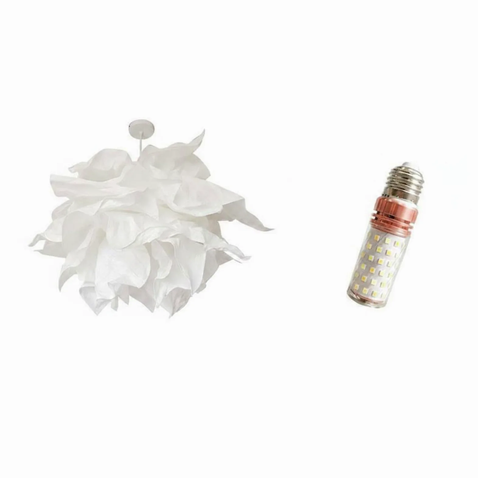 Lampada a Sospensione in Carta Effetto Fumoso Paralume Personalizzabile Illuminazione Morbida Adatta per Spazi Interni, Moderno, Minimalista, Scandinavo-D