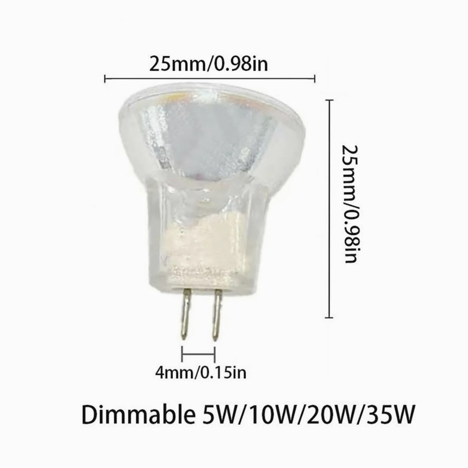 Lampadine Alogene Mr8 6V 5W Riflettore Alogene Faretti MR8 6V 10W Faretto Alogeno Lampadina G4 Bi-Pin Base Spotlight Per Strumenti Meccanici A Bassa Tensione 10Pc 20W