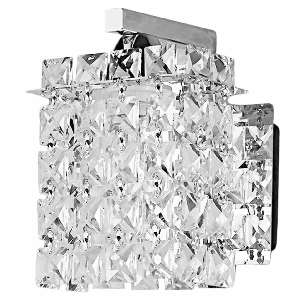 Uonlytech Lampada Da Parete in Cristallo Per Interno Camera Da Letto Lampada Da Comodino Design Elegante Applique Da Parete