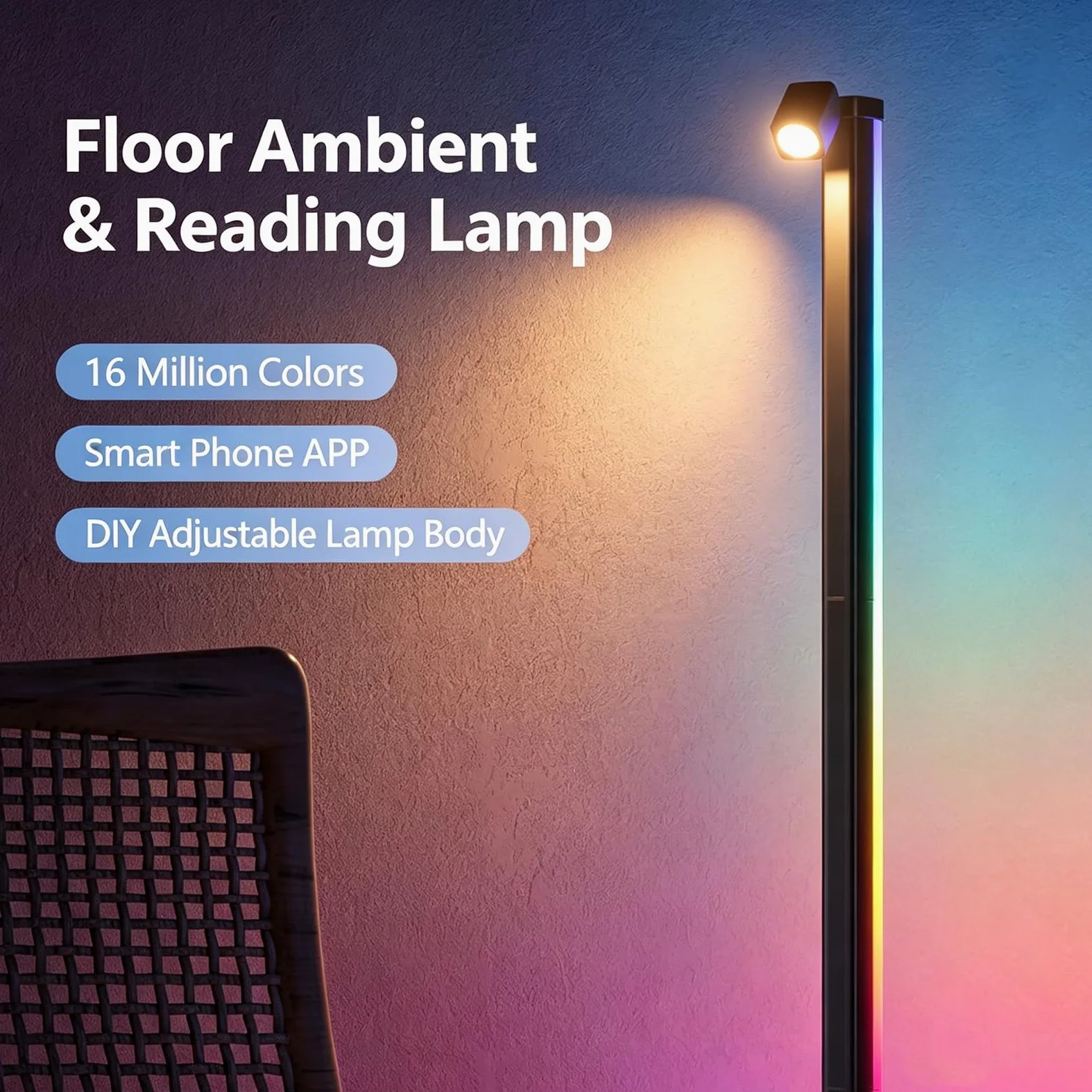 Lampada da scrivania a LED in legno magnetica staccabile | Testa della lampada magnetica rimovibile, regolazione continua touch, luce 4000K senza sfarfallio, batteria da 2600 mAh