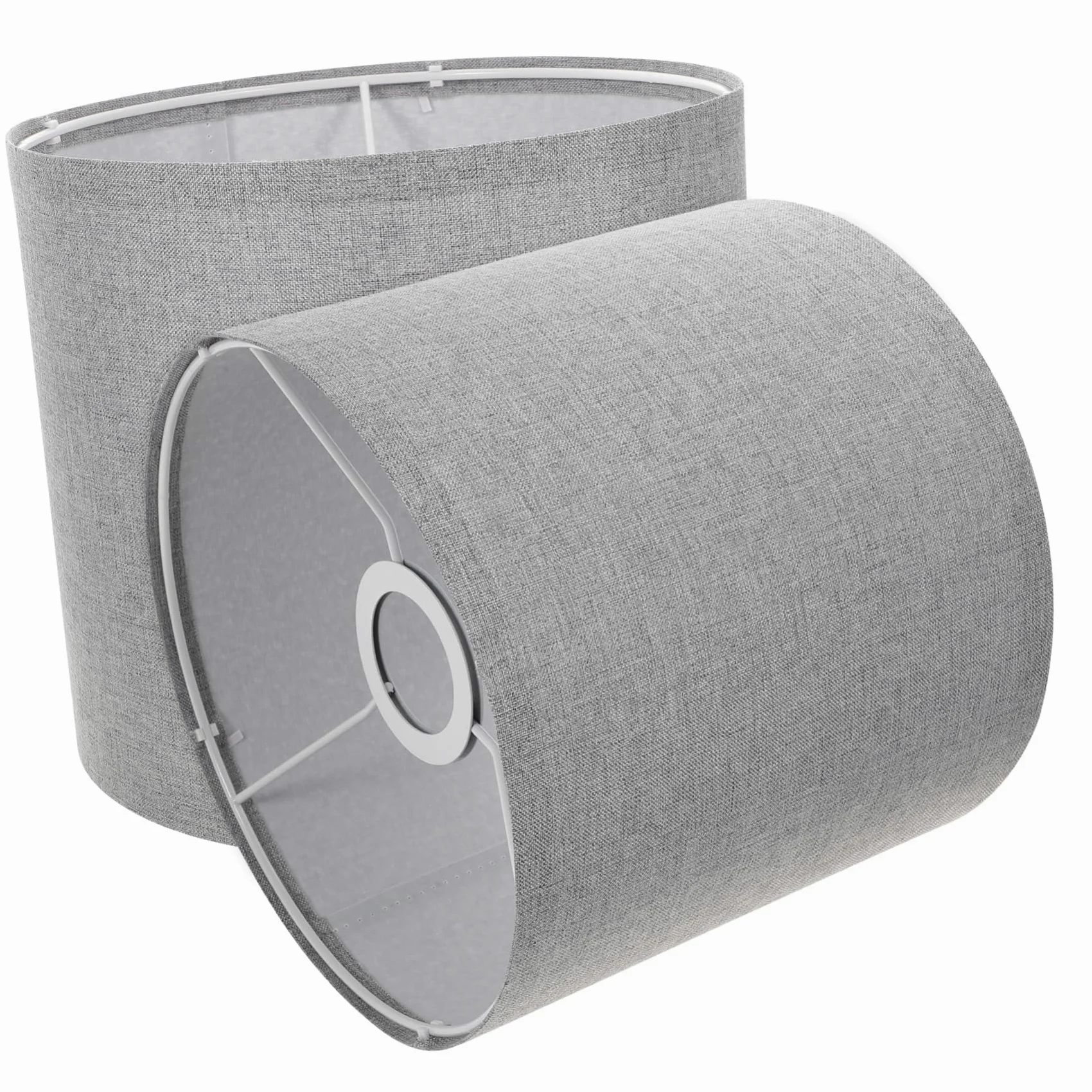 Uonlytech 2 Paralumi in Lino per Lampade da Tavolo e Terra, Luce Morbida, Design Smontabile, per Casa e Hotel