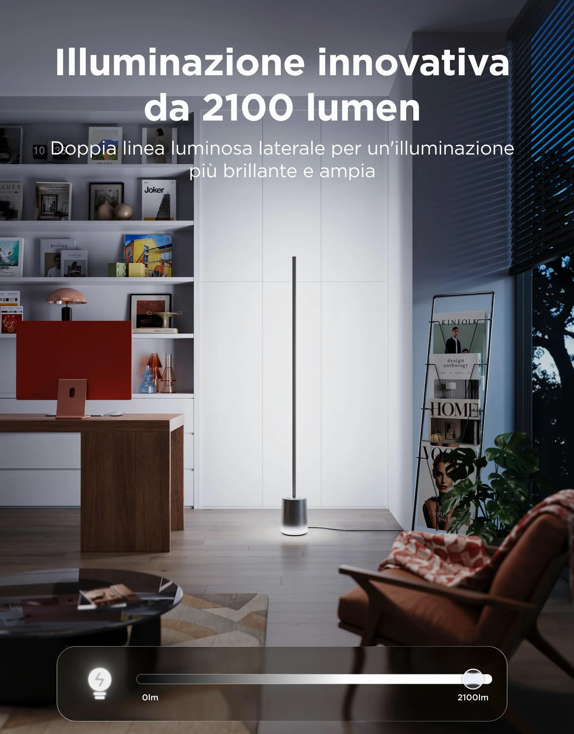 Govee Lampada da Terra 3 RGBIC, Luci LED Compatibile con Alexa e Matter, 152cm Dimmerabile 2100lm con Telecomando e APP, 100 Modalità, Lampada per Comodino, Camera da Letto e Salotto, Nero