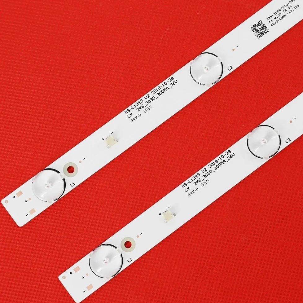 Striscia di retroilluminazione a LED 6LED Compatibile for 32 Pollici JL.D32061330-081AS-M E348124 MS-L1343 L2202 L1074 V2 2-6-3030-300MA-36V