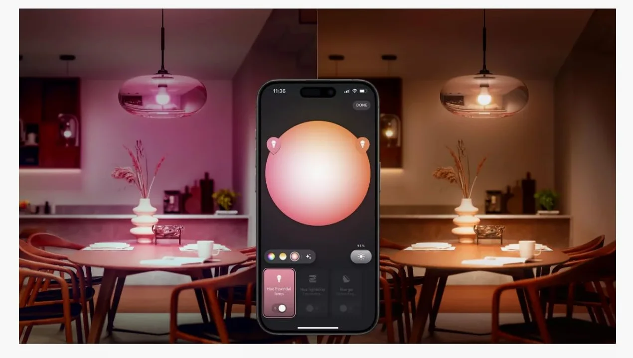 Philips Hue Smart Lighting Starter Kit 3 Lampadine Plus Bridge, Bianco e Color Ambiance, Lampadine E27, 806 Lumen, 60W, con Bridge, Controllo App, Funziona con Alexa e Google Assistant