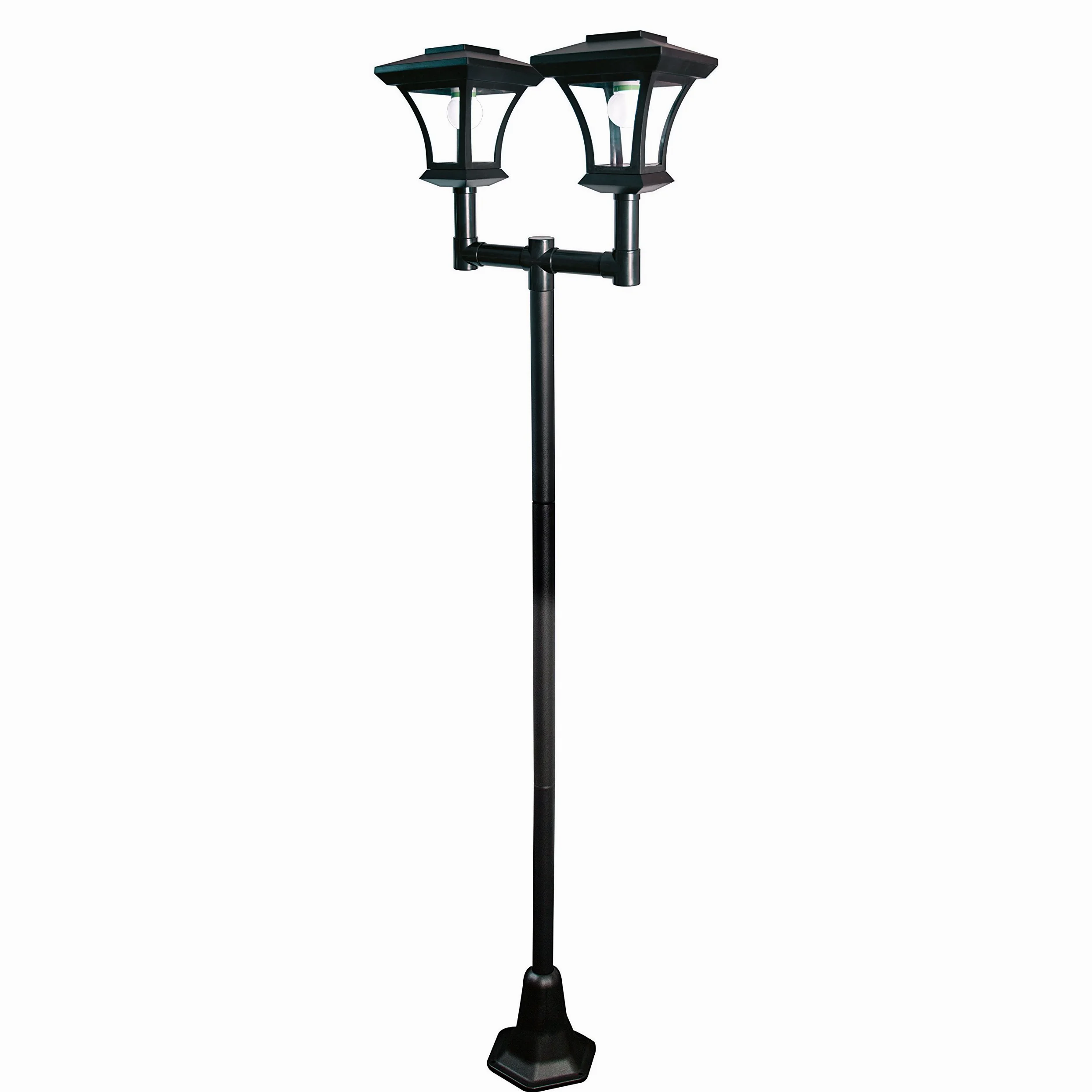 GardenKraft 19510 - Lampada da Giardino a energia Solare, 1,7 m di Altezza, Illuminazione Decorativa per Esterni, 12 luci LED Bianche Luminose, Resistente alle intemperie