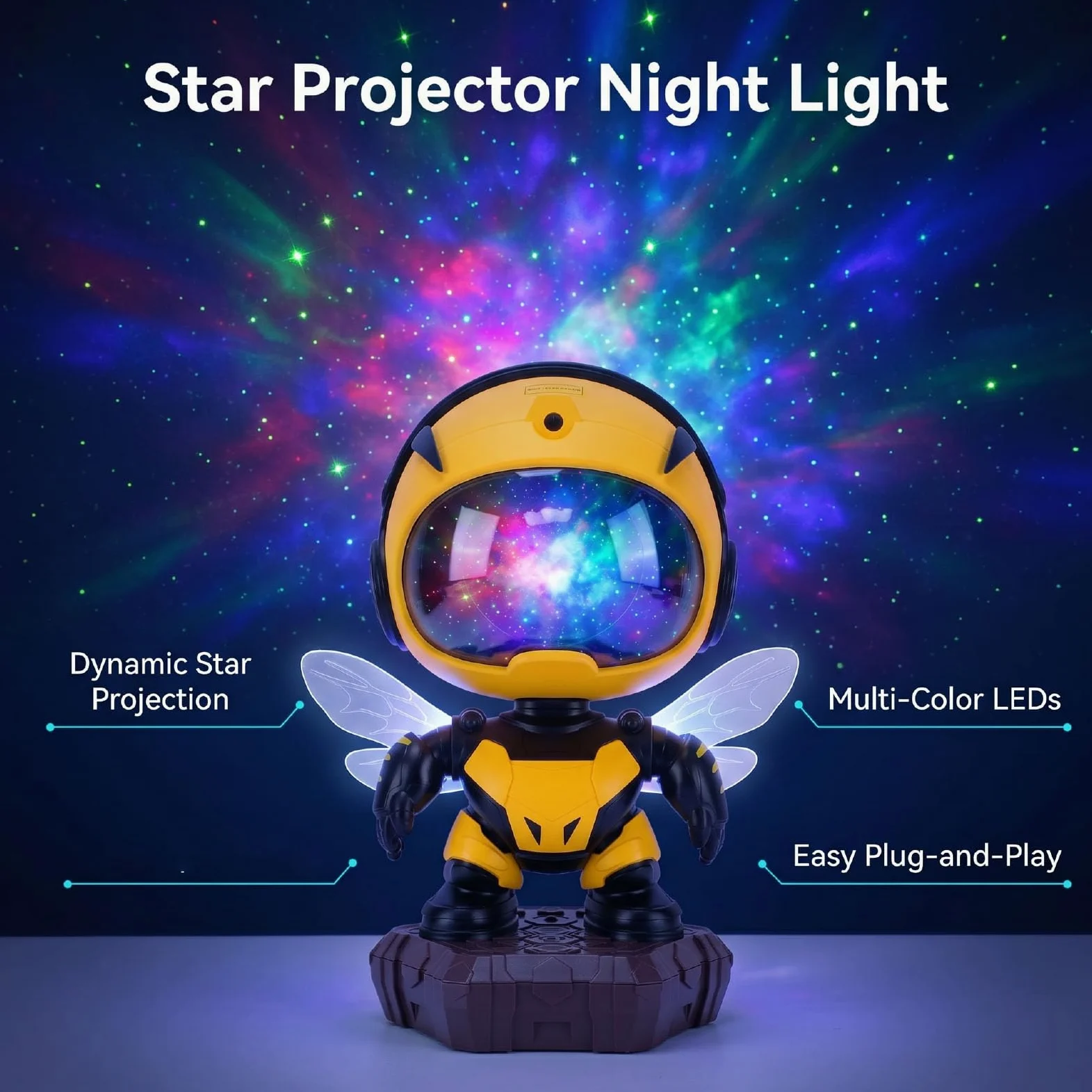 Proiettore Stellare Luce Notturna Illuminazione LED Multicolore