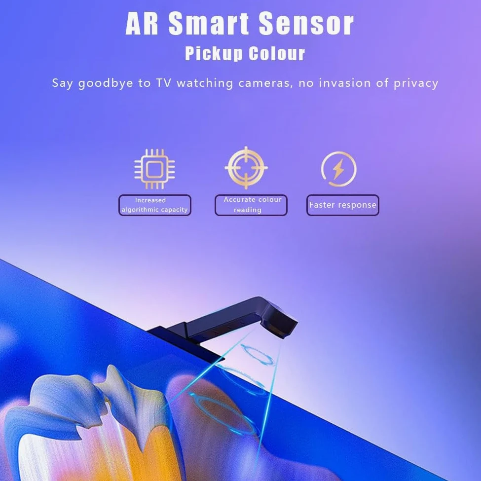 Striscia LED USB 5050rgbIC for TV,sincronizzazione della luce dello schermo intelligente,luce di gioco a LED con selettore colori della fotocamera intelligente,illuminazione ambientale del computer TV