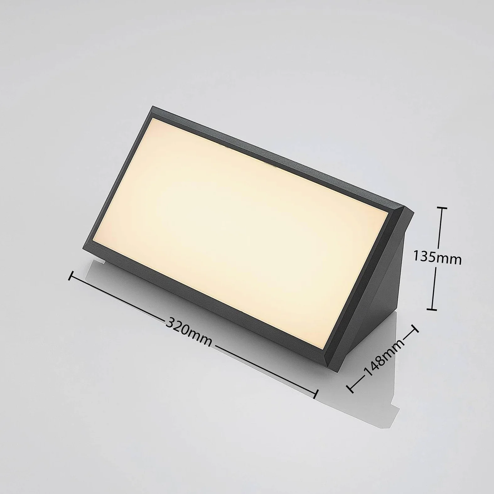 Lindby Applique LED da esterni (Moderno) colore Nero, lampadina inclusa applique lampada outdoor per facciata/parete terrazzo e