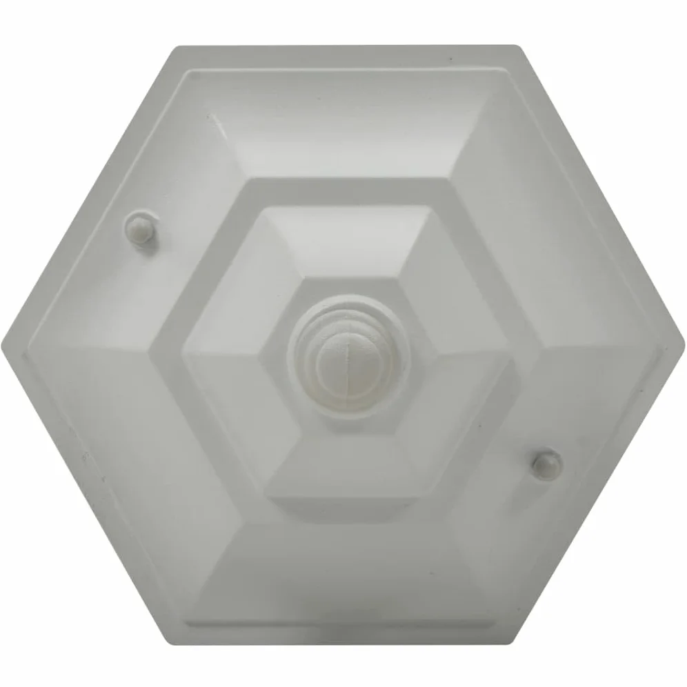 vidaXL 6X Lampioni da Giardino E27 Alluminio Bianco Luce da Esterno Lanterna