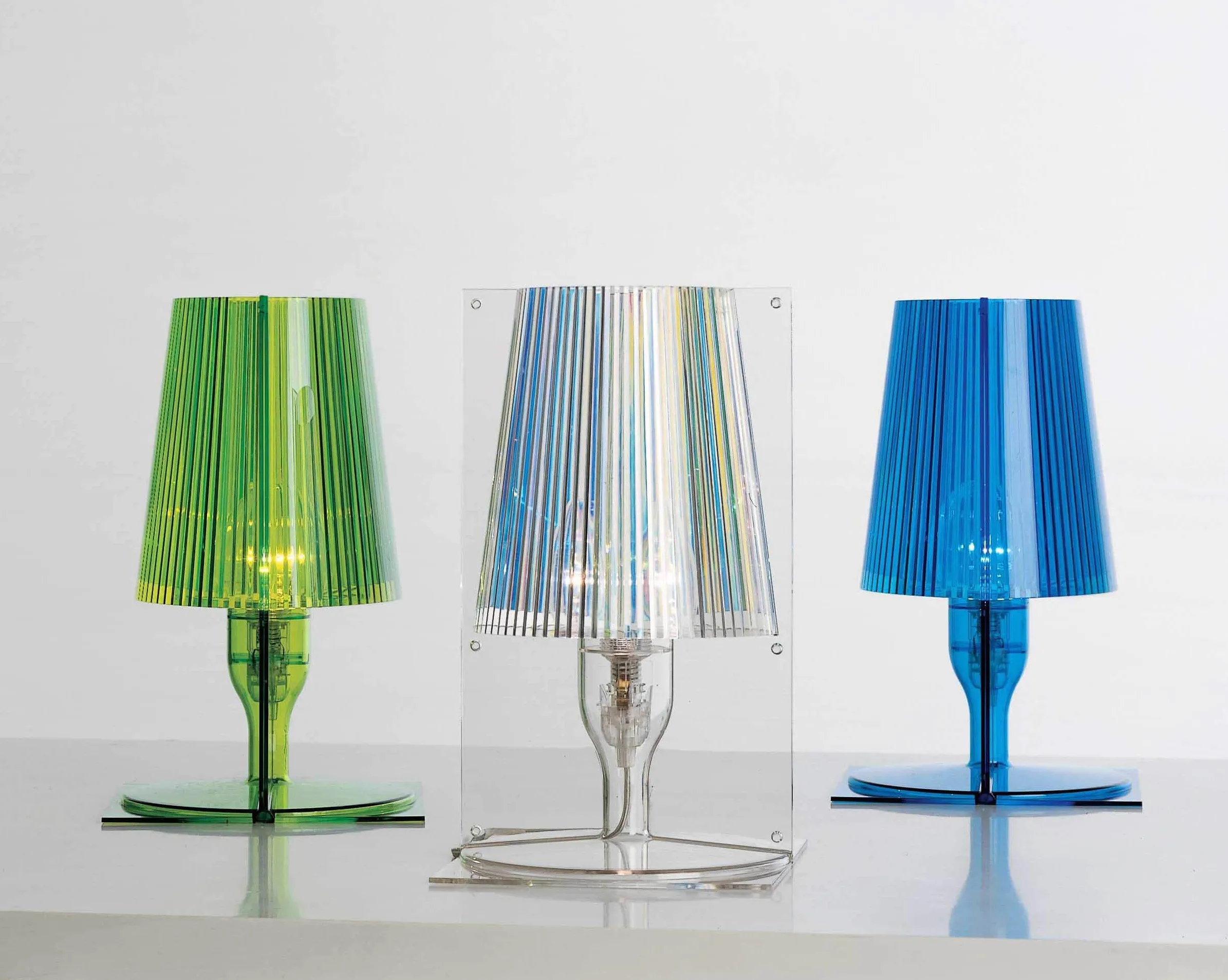 Kartell Take Lampada da Tavolo, Trasparente, Cristallo