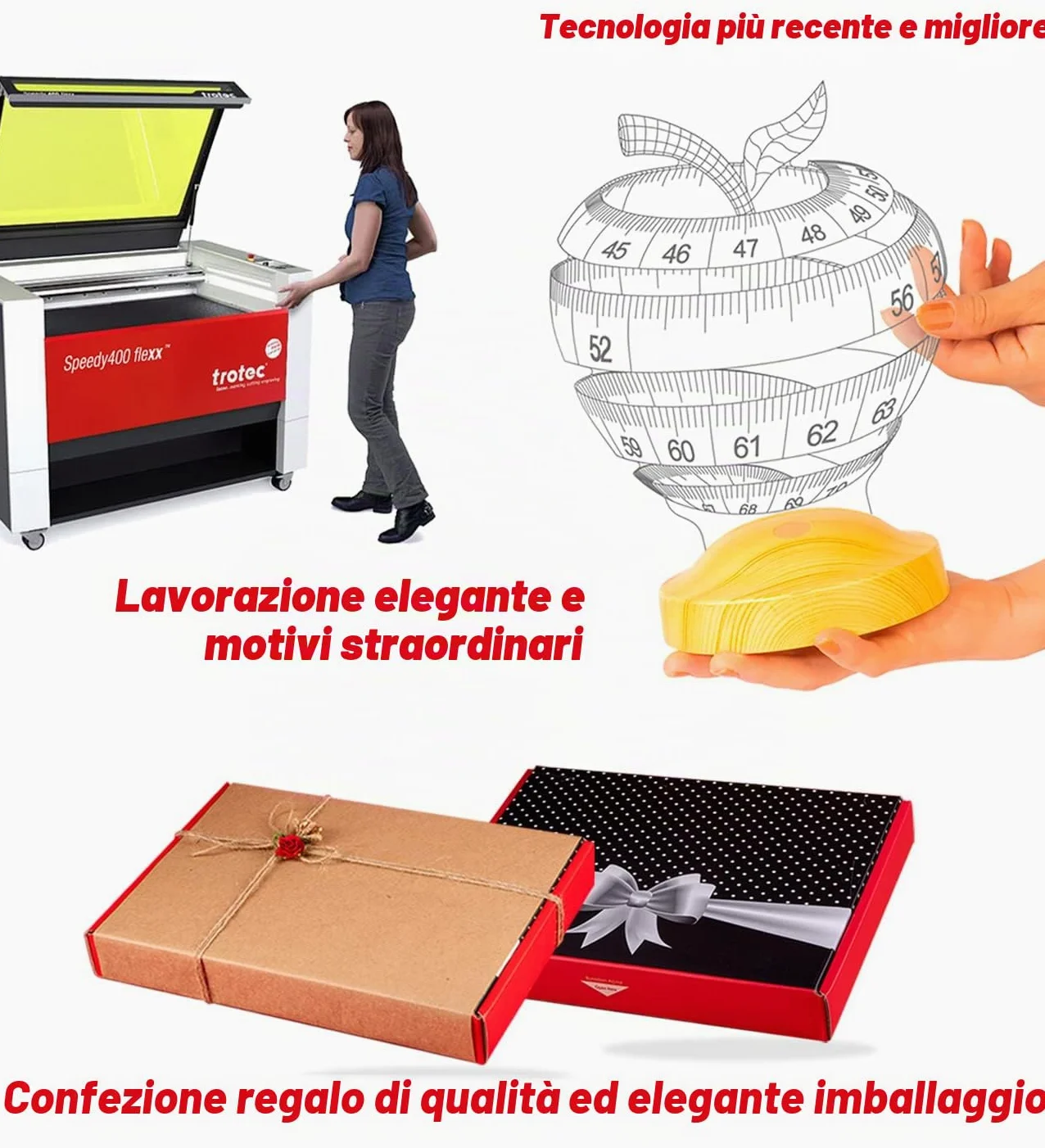 Lampada personalizzata 3D Mela led per Fitness Yoga colleghi di lavoro nutrizionisti assistente dietetico personalizzato