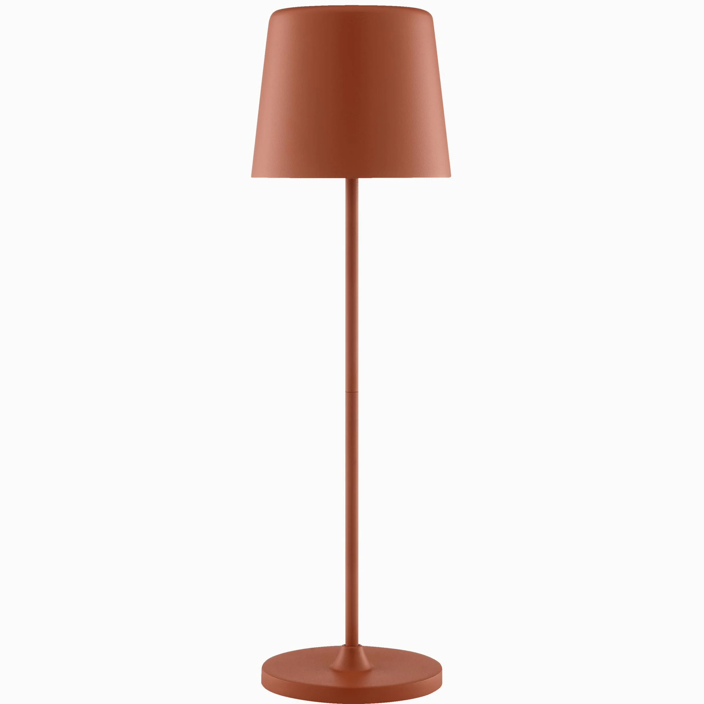 Lightbox Lampada da tavolo a LED per interni ed esterni, 37 cm/23 cm di altezza, Ø 10 cm | lampada da tavolo per esterni color terracotta con dimmer touch | mobile/wireless | ricaricabile tramite USB