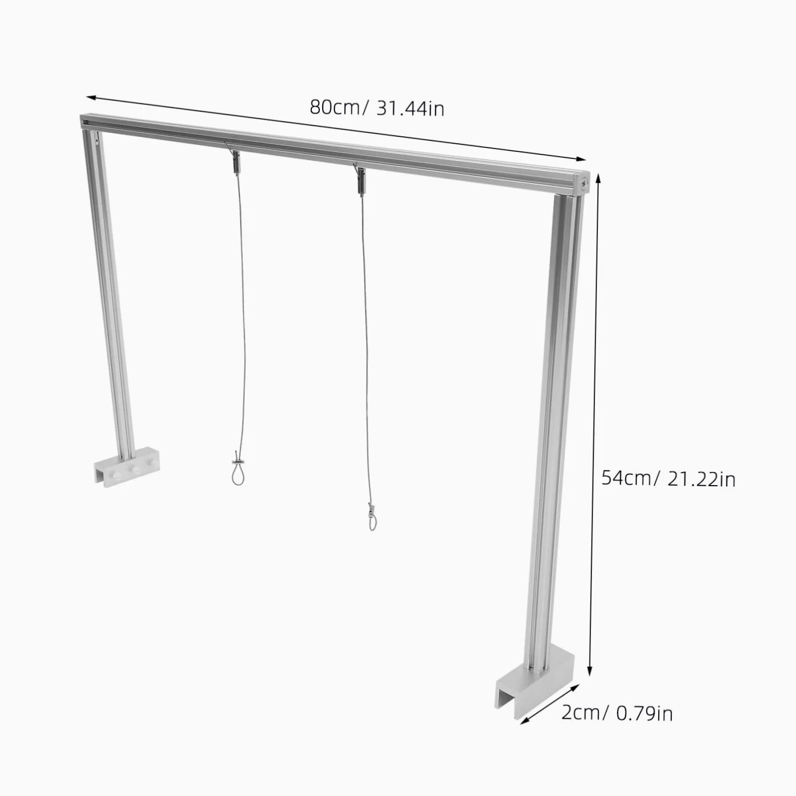GLEAVI 1 Set supporto luce acquario portalampada per acquari accessori per acquari terrario portalampada a sospensione per acquario supporto per luce dell'acquario Lega di alluminio