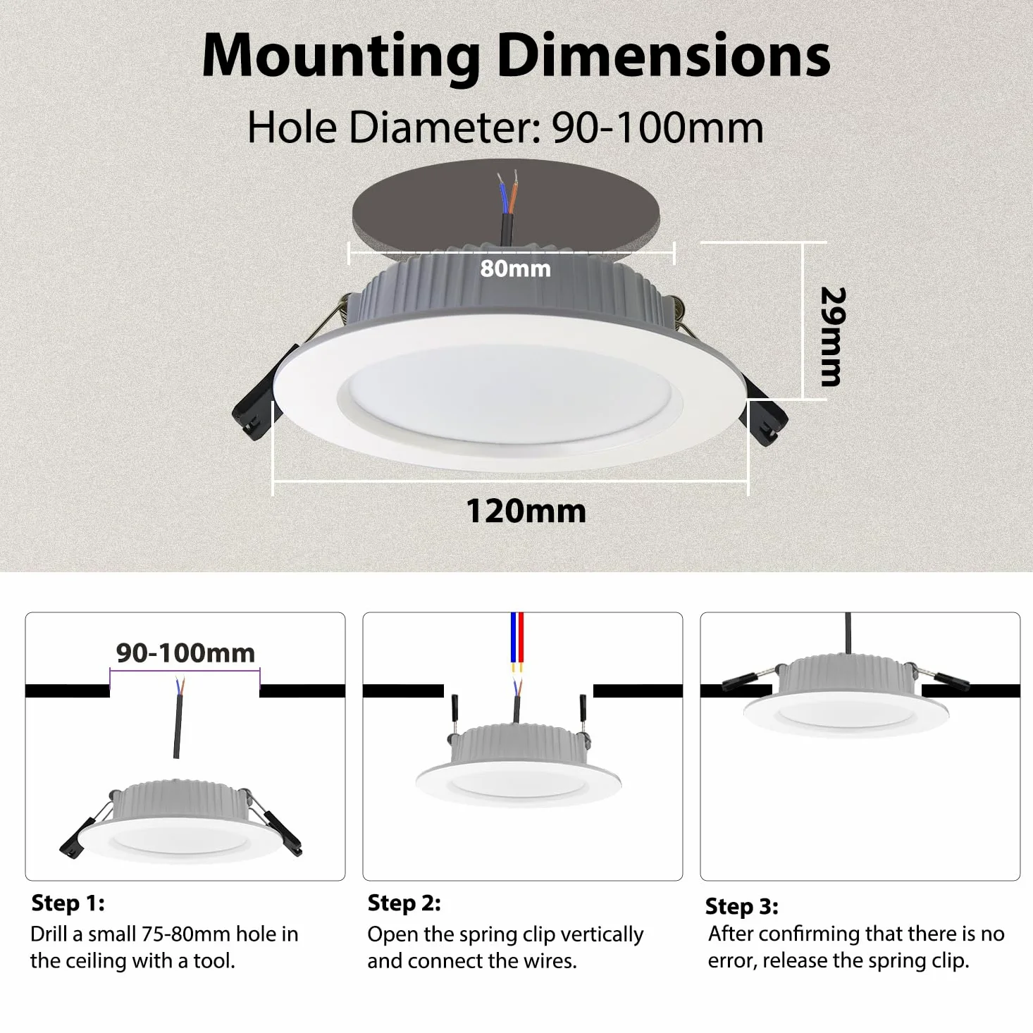 6x faretti da incasso a LED RGBW dimmerable 10W, faretto da soffitto LED Bluetooth APP cambio colore RGB+bianco caldo+bianco freddo, faretti LED rotondo da 230V per soggiorno, camera da letto