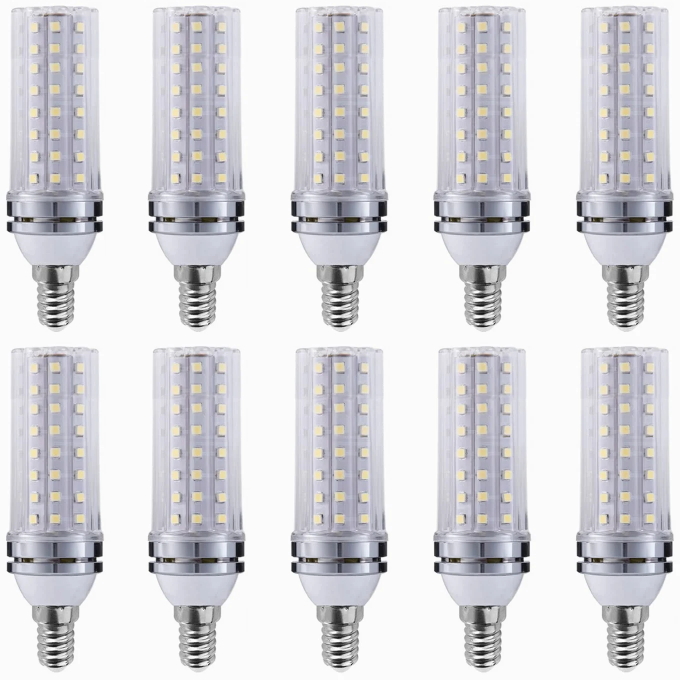 RYTM Lampadine LED, lampadina a mais con base E12/E14, 16 W 1000 LM, 20 W 1300 LM, equivalente a 160/200 Watt, 3000 K 4000 K 6000 K Non dimmerabile CA 85 V ~ 265 V (confezione da 10)