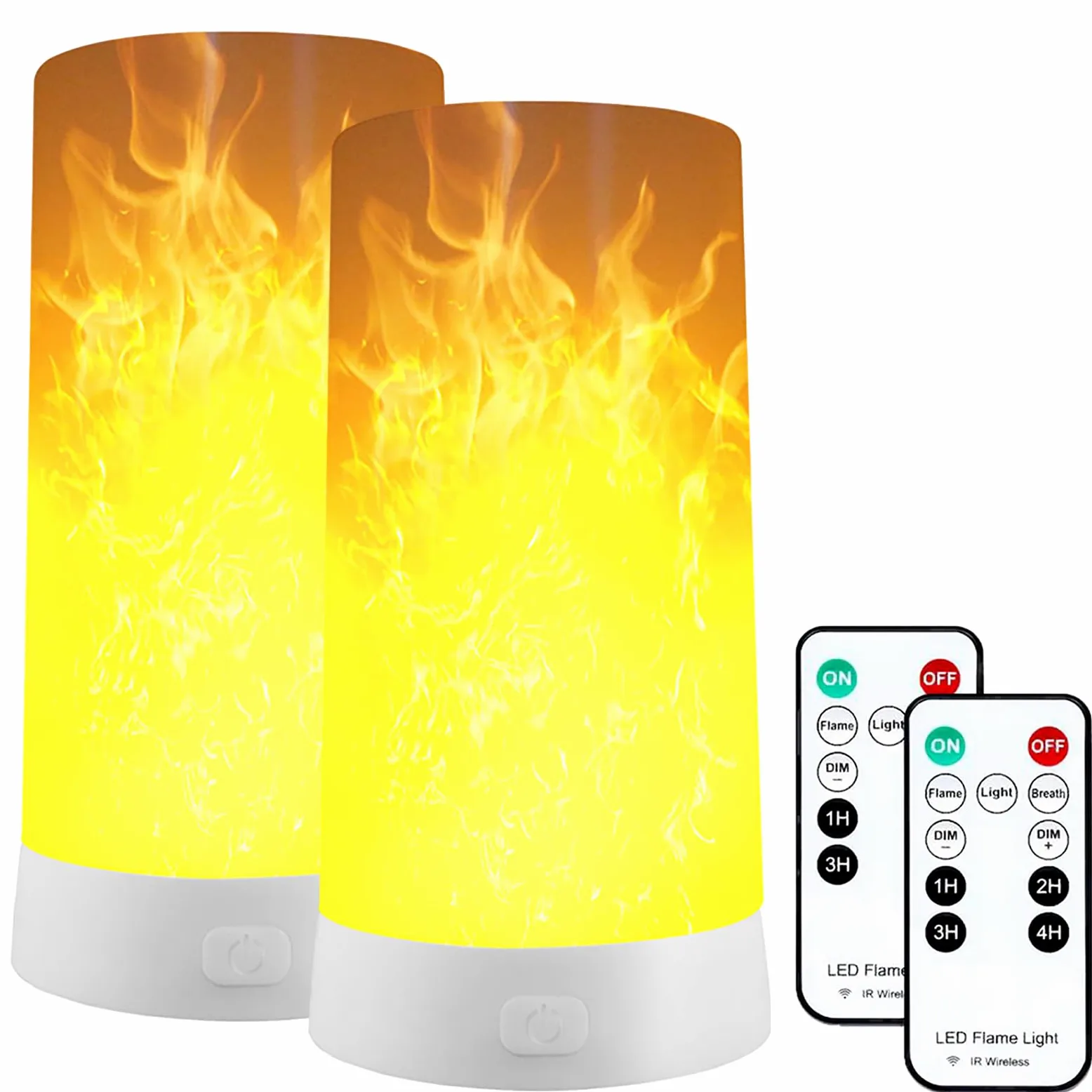 Lampada Effetto Fiamma, Lampada a Fiamma a LED Ricaricabile Tramite USB Impermeabile Luce Notturna a Fiamma con Base Magnetica e Ganci in Metallo per Natale, Feste, Interni ed Esterni
