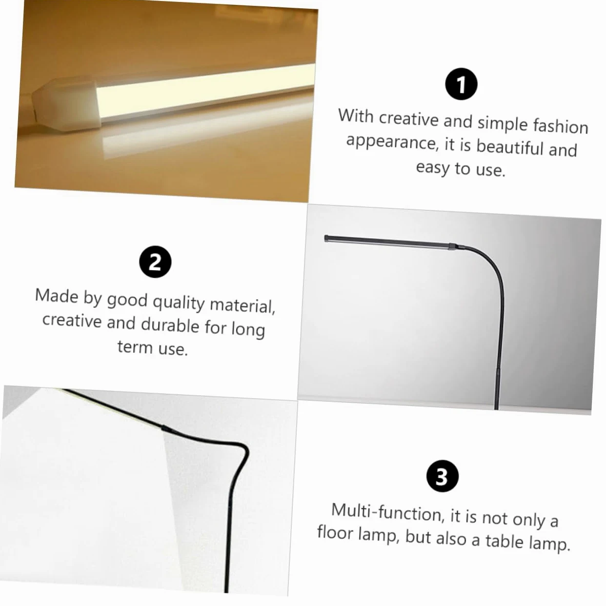 Lampada da Lettura LED con Clip, Braccio lungo Flessibile, Dimmerabile, Luce senza Abbagliamento, Alimentazione Usb, per Scrivania e Comodino