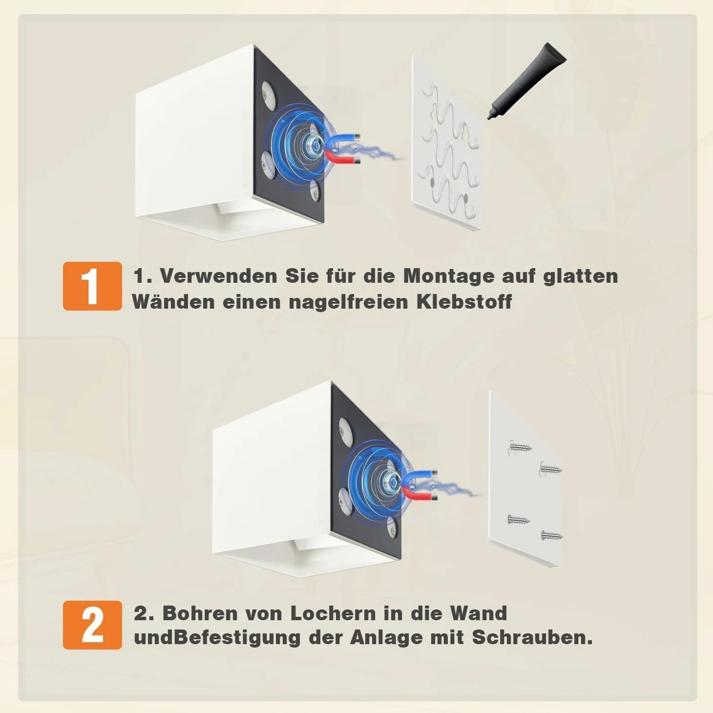 2 Pezzi Lampada da Parete con Sensore di Movimento, USB Ricaricabile Lampada da Muro Senza Fili, Batteria 3600mAh, Applique da Parete Interno Magnetica Per Camera da Letto Corridoio Scale, Bianca