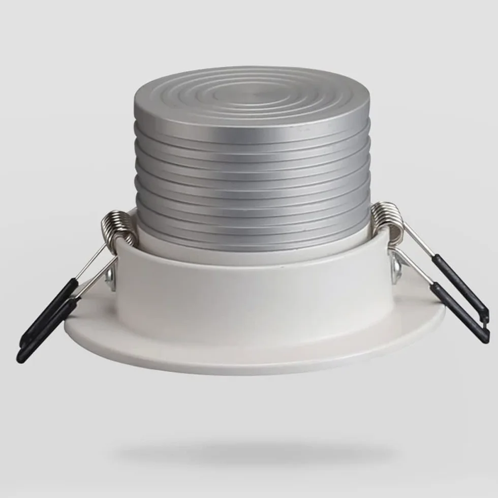 Faretto LED da Incasso IP65 Impermeabile per Doccia da Bagno, Lampada da Incasso Rotonda da 3 W, faretto LED da Esterno Bianco Caldo AC110V-240V 3000 K