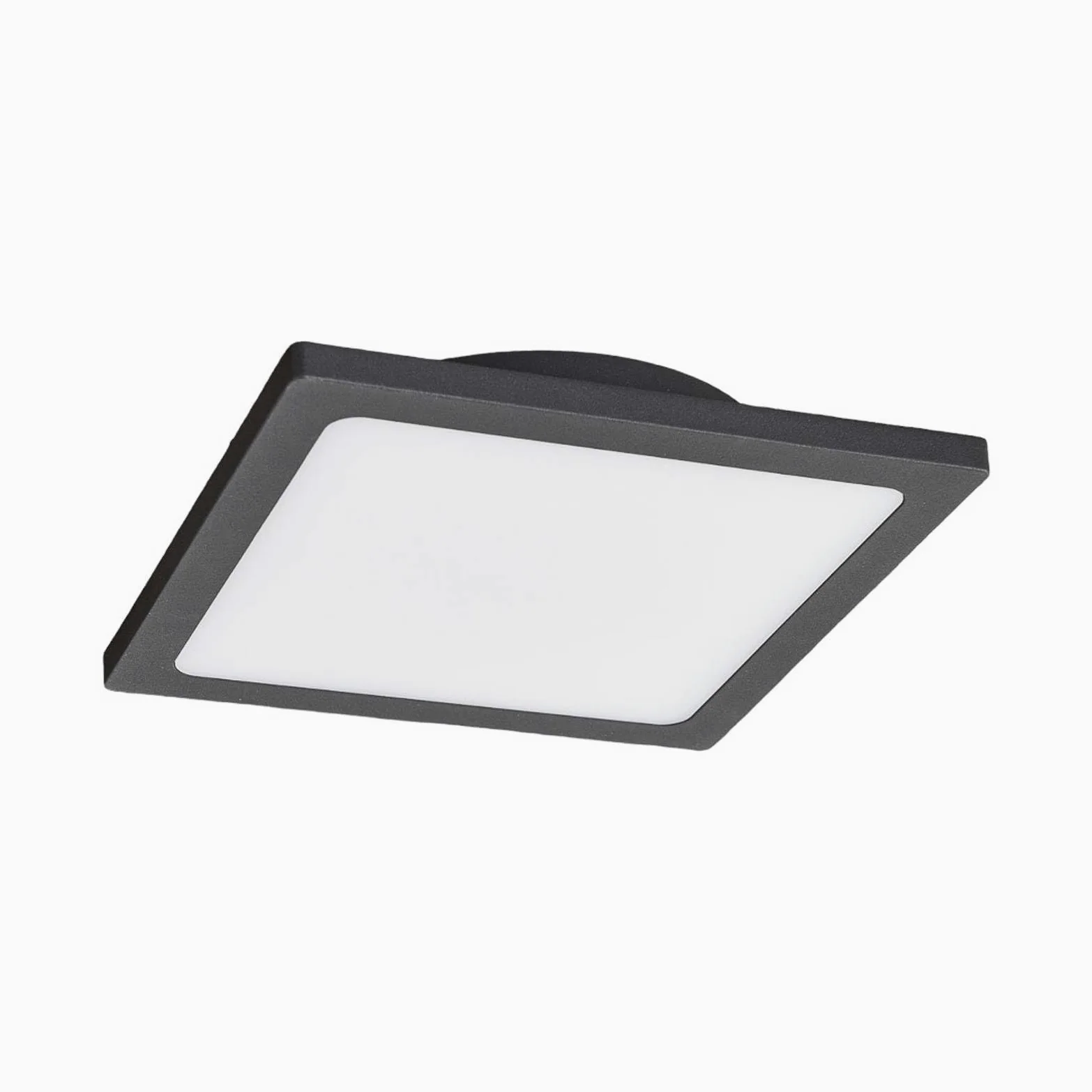 Lucande Plafoniere LED (Moderno) colore Nero, in Alluminio lampadina inclusa lampada da esterni per giardino terrazzo balcone e casa plafoniera