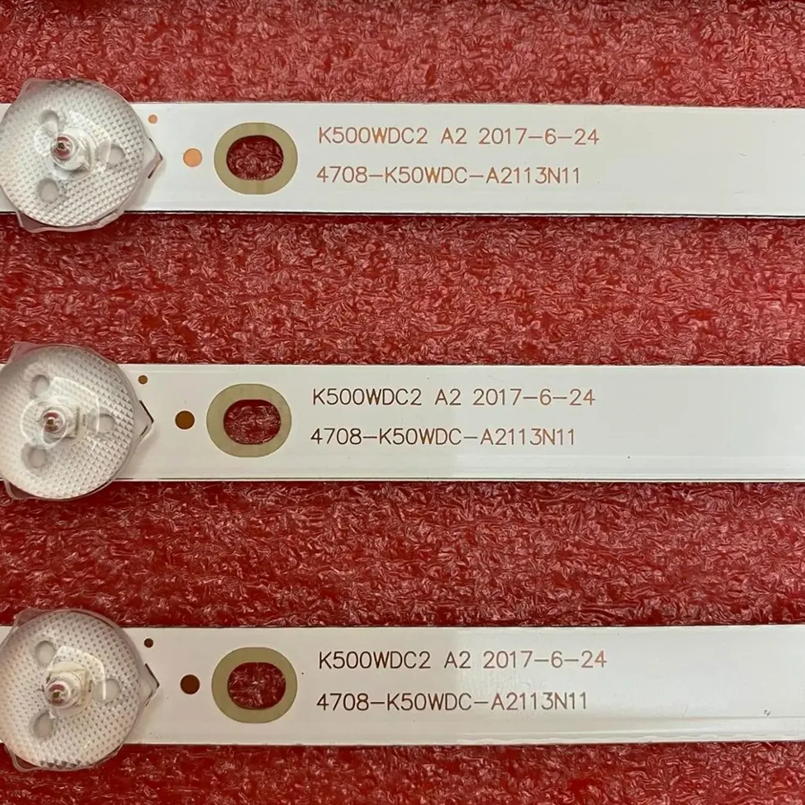 Striscia di retroilluminazione a LED 5LED (6V) Compatibile for 50put6002 IM50US820 50USK1810T2 50PUT6023 K500WDC2 A2 4708-K50WDC-A2113N11(18pcs for 2 TV)