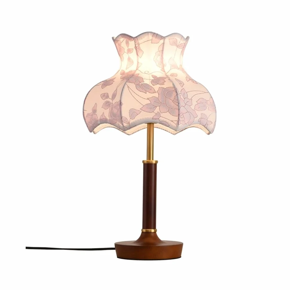 Lampada da comodino Lampada da tavolo retrò, lampada comodino for camera letto, decorativa for studio con atmosfera floreale Lampade per la camera da letto