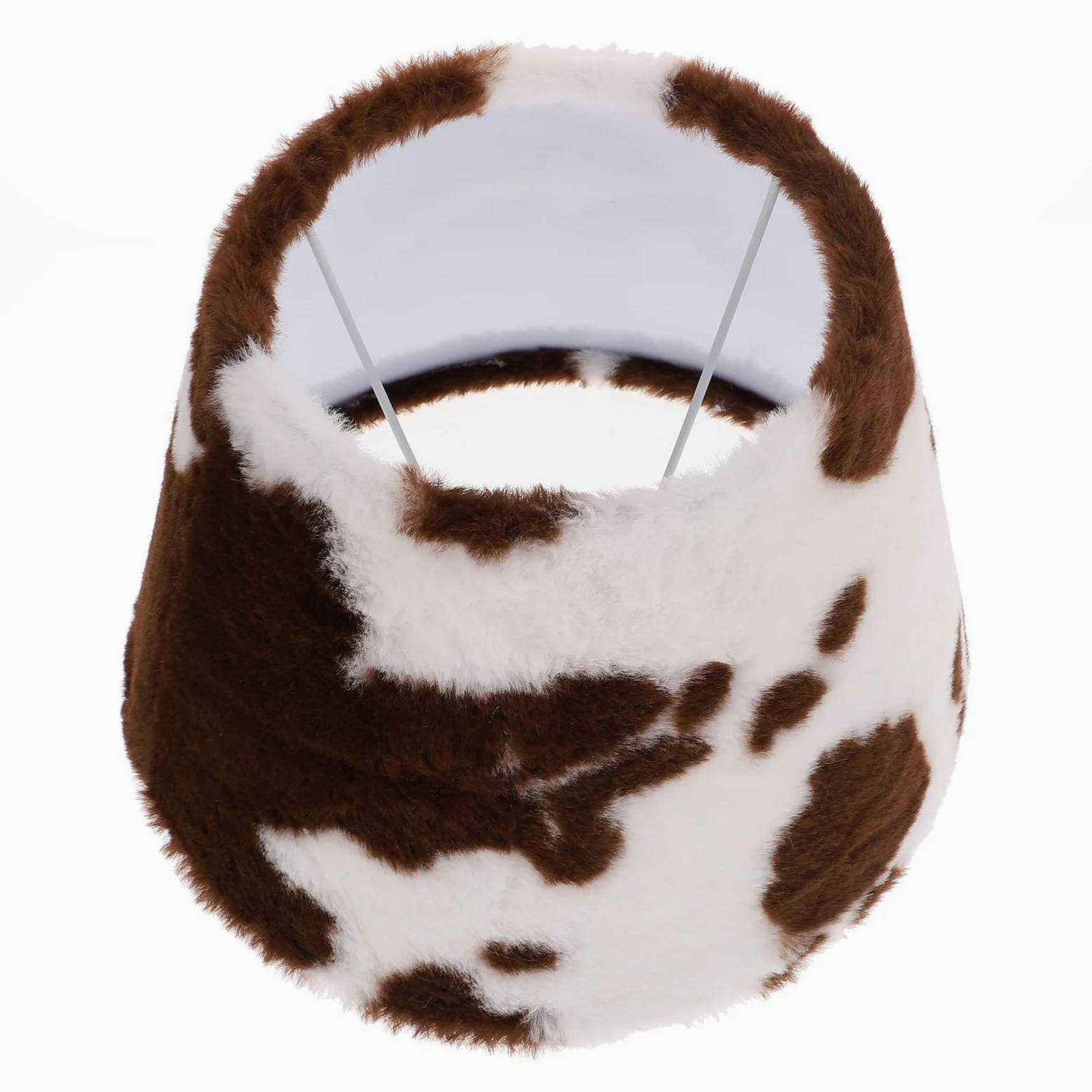 Vaguelly Paralume Facile Installazione o per Lampada da Tavolo in Peluche Design Creativo a Stampa Animale, Struttura Semplice Lampada da Salotto Comodino