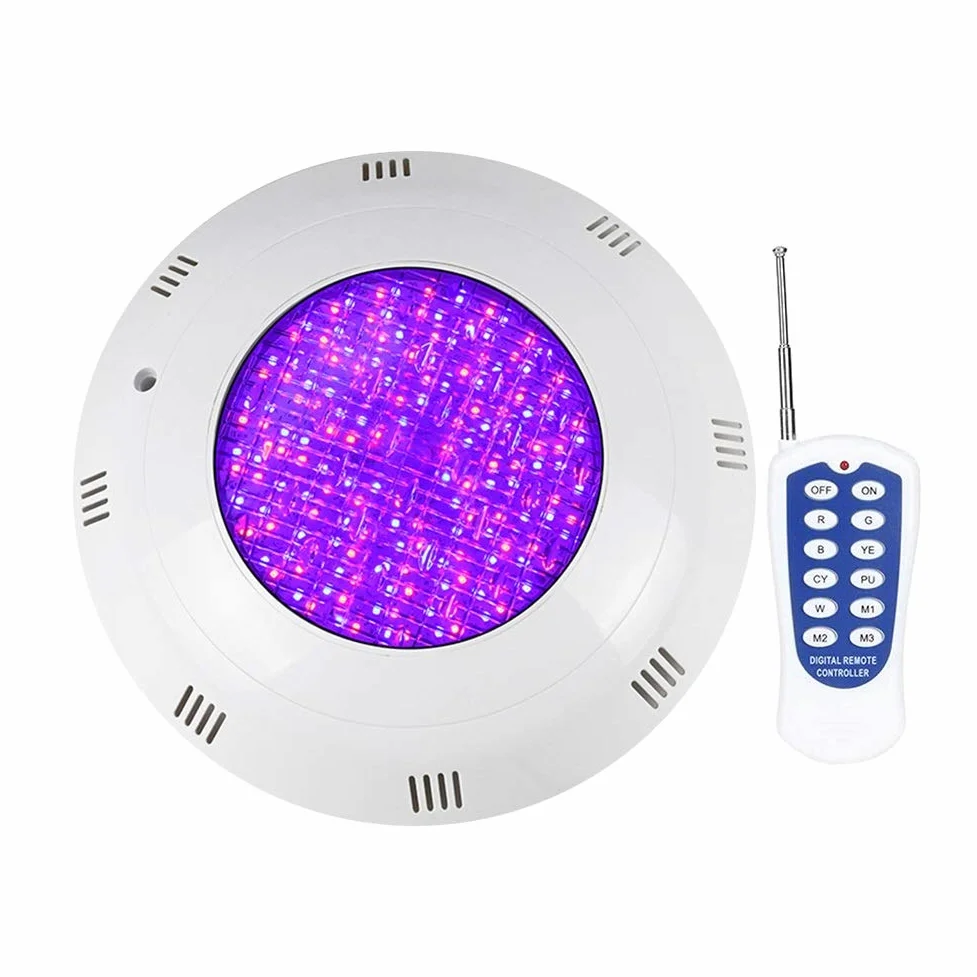 Lampada da parete da parete Piscina a LED, telecomando IP68 luci subacquee con telecomando AC12V decorazione di luci subacquee per illuminazione subacquea, illuminazione del paesaggio ( Size : 24W )