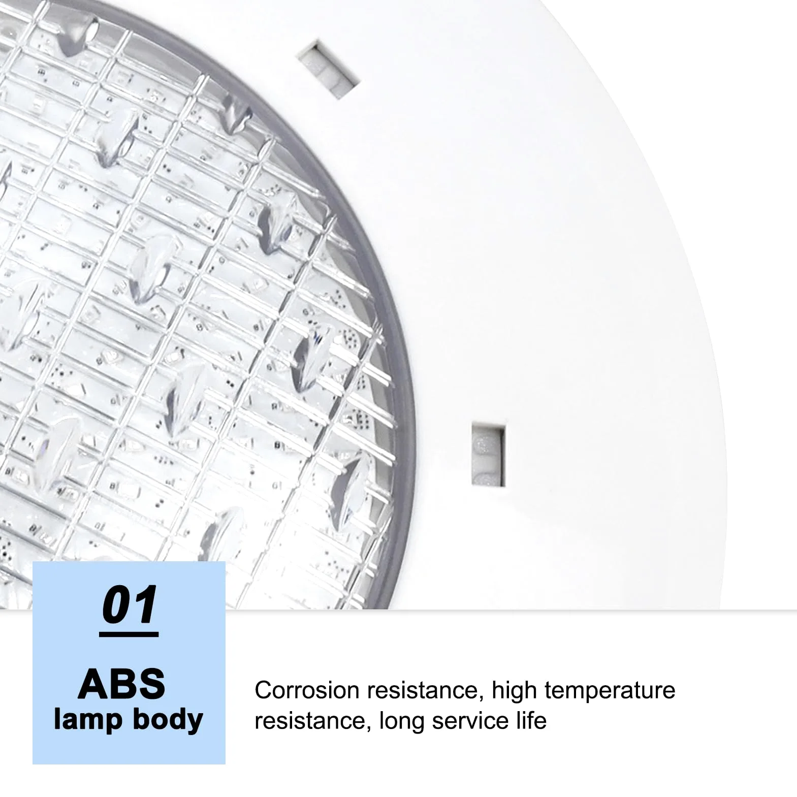 flexman Luce della Piscina, AC12V IP68 Luce Bianca Impermeabile di Illuminazione a LED, Luce Subacquea Montata a Parete per Acquari, Serbatoi di Pesce, Fontane, Stagno (35W)