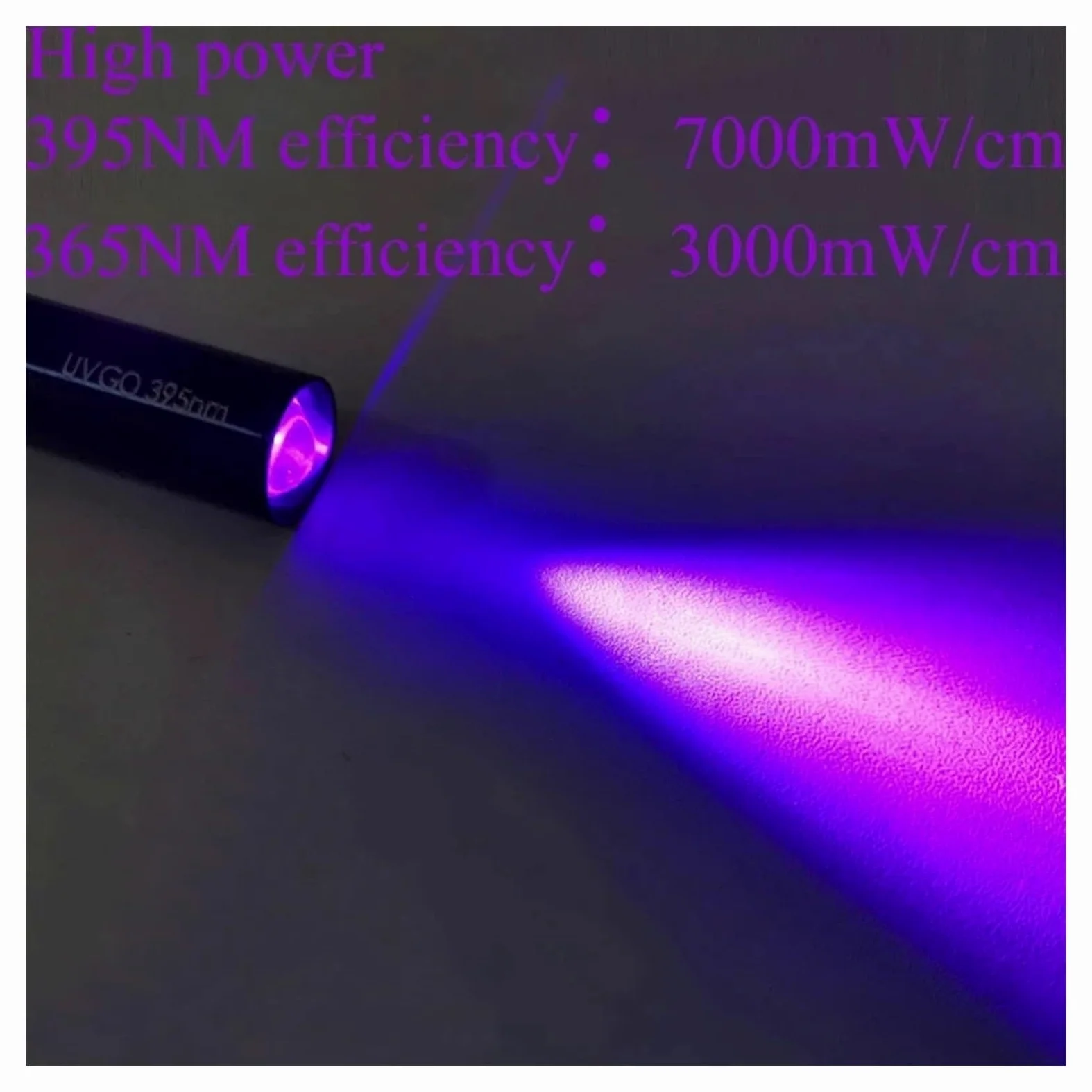 Lampada per polimerizzazione UV Lampada polimerizzante UV a lunghezza d'onda 395nm 405nm 365nm Clip for colla a LED Olio verde Luce viola for manicure for smalto gel(385nm,1-01)