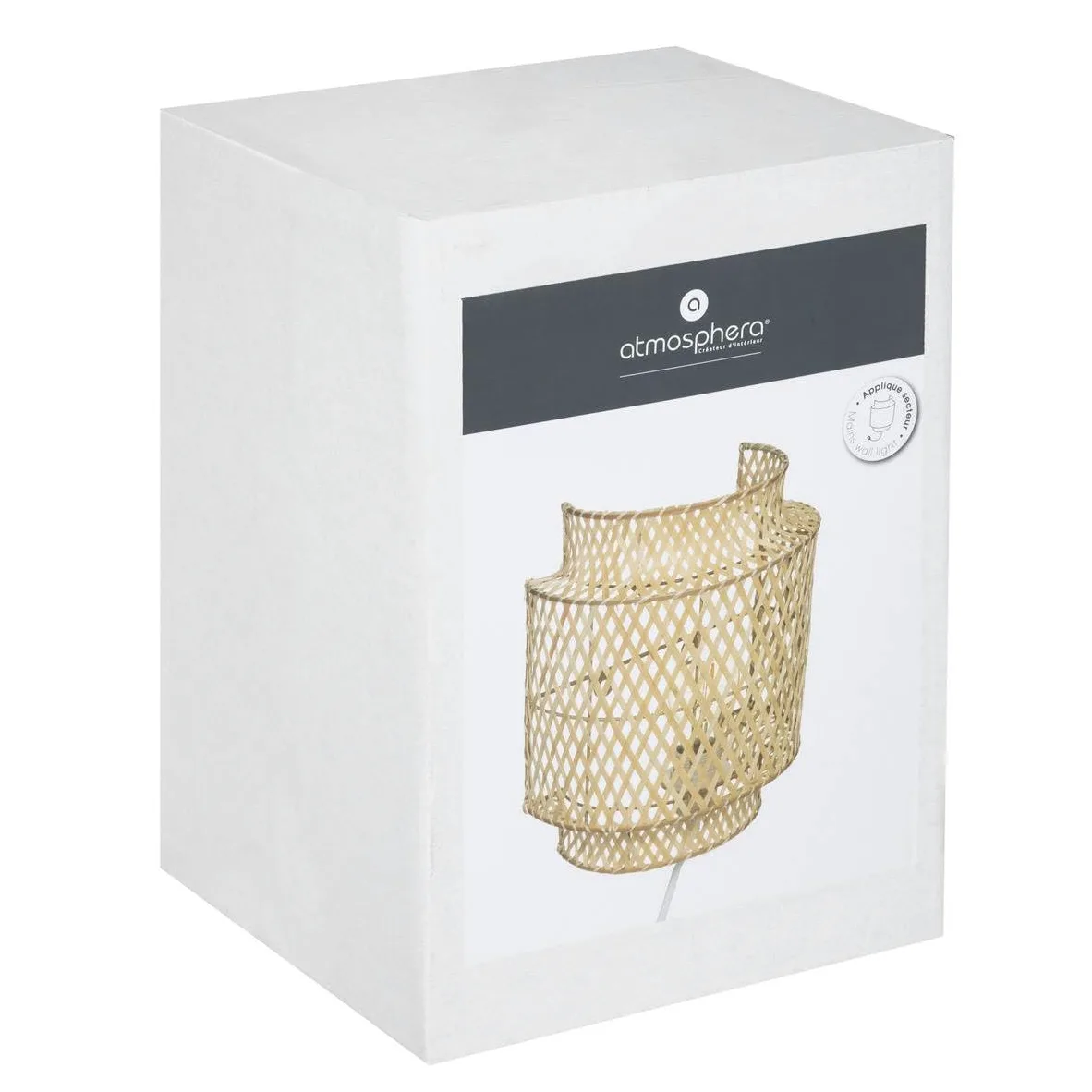 Atmosphera - Lampada da parete Liby - Bamboo D23 cm