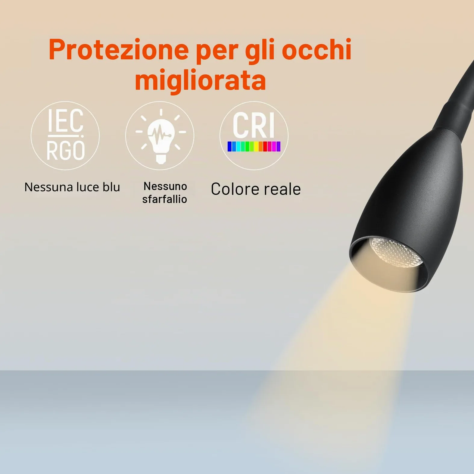 2 x Lampade da Lettura a LED 12V Dimmerabile Spot Camper Barca Lampada da Parete da Comodino 24V Flessibile a Collo di Cigno, Per Caravan Furgone, con Caricatore USB&Interruttore Dimmer