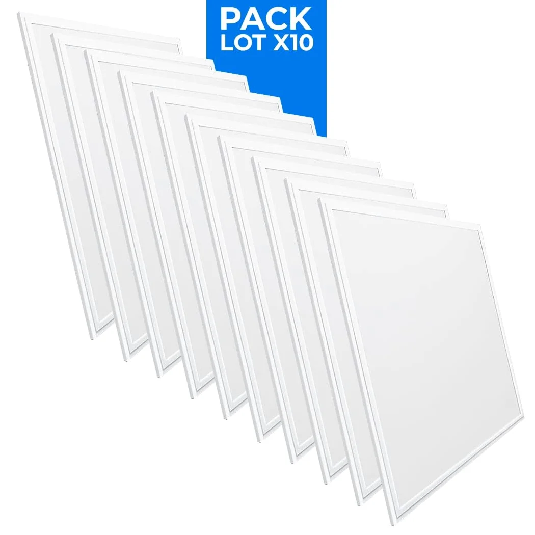 Confezione da 10 pannelli LED Ultra Slim 60 x 60 cm con Driver Philips - 44 W, UGR19