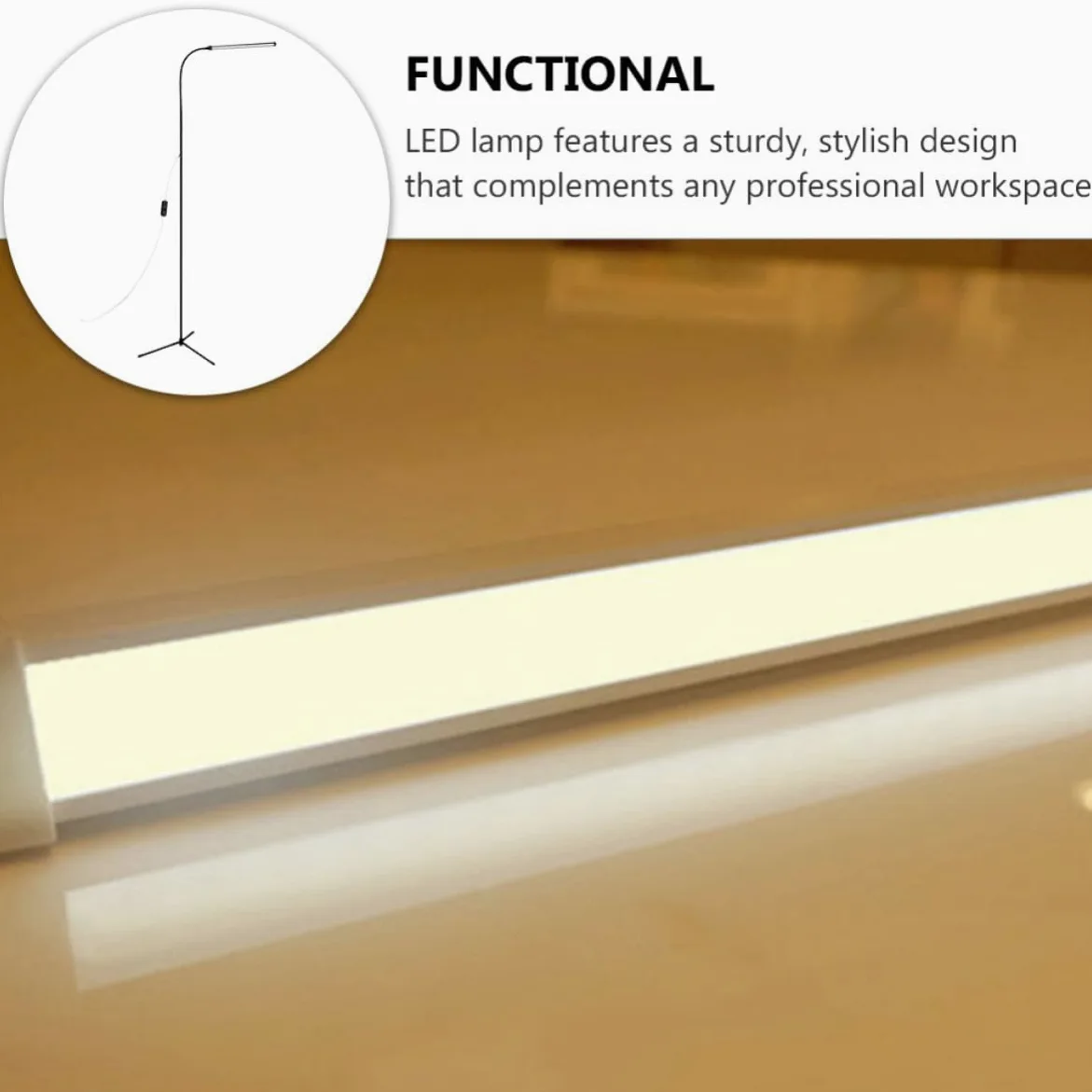 Luxshiny Lampada da Lettura LED da Terra Dimmerabile con Clip Nero | Braccio Flessibile a Collo D’oca, Alimentazione Usb, Luce Antiriflesso, Alluminio e Ferro