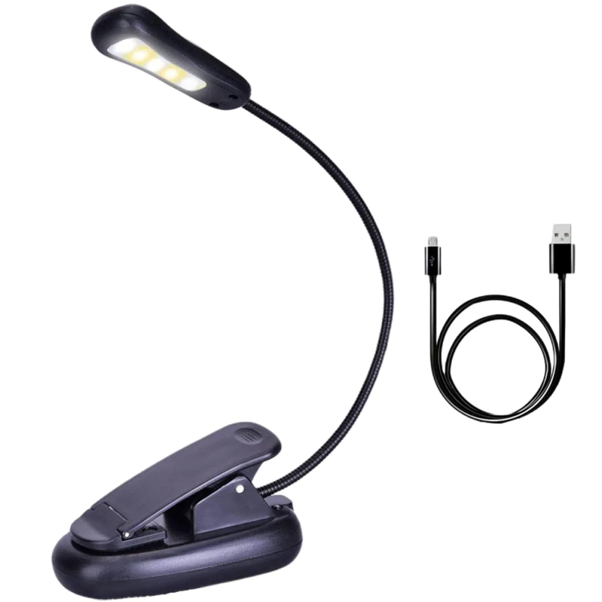 Lampada 1pc 3 9 Lampada da Tavolo da scrivania Lampada da Tavolo Ricaricabile Lampada da Tavolo Lampade da scrivania a LED Luce da Lettura con Clip Luce Notturna da Comodino Morsetto sulle luci Luce